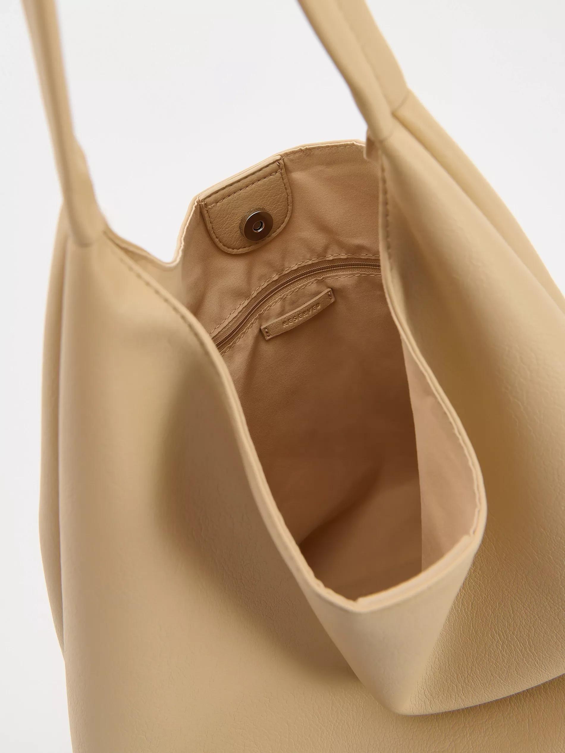 Beige Hobo Bag, Beige, large image number 3