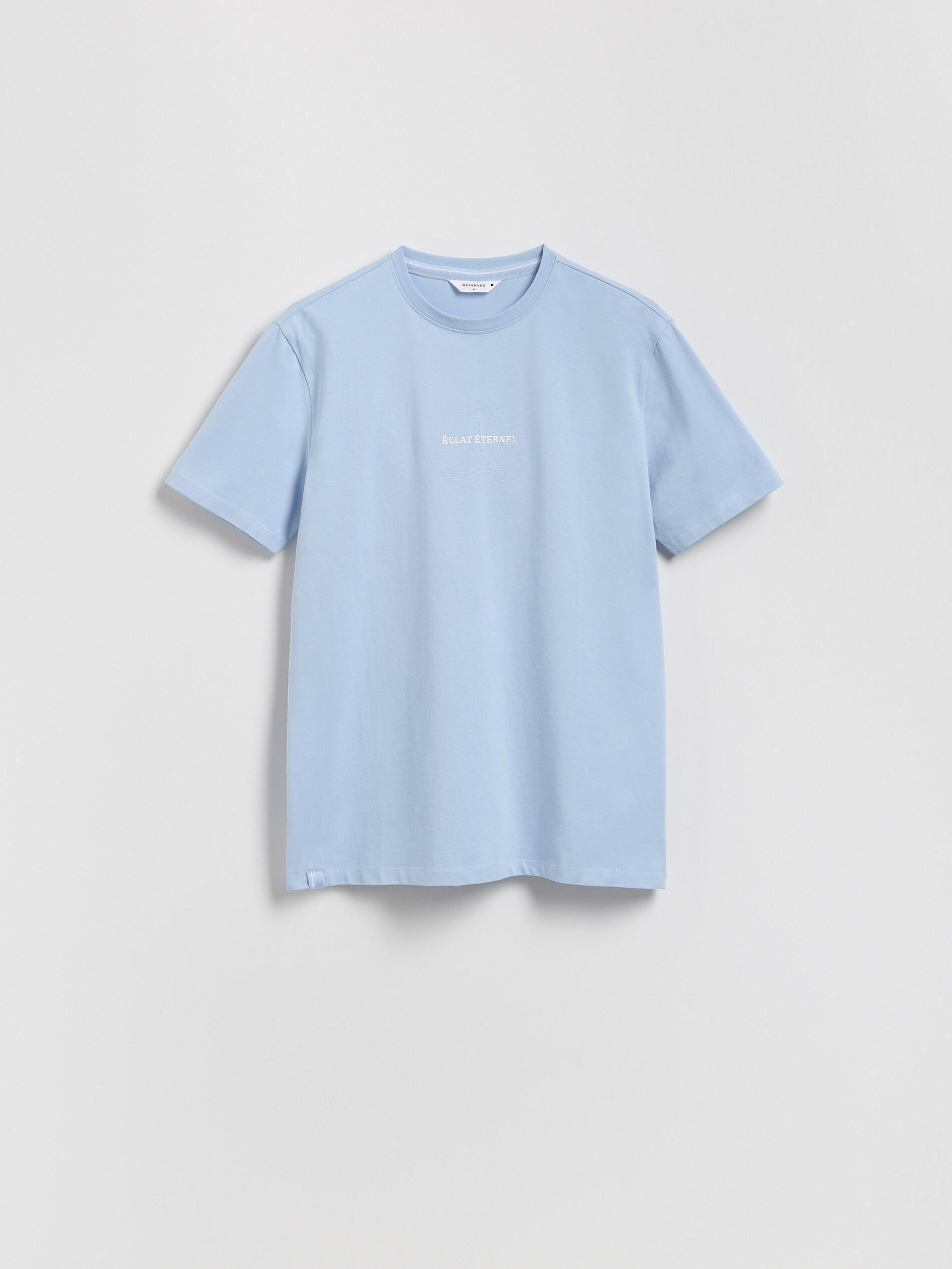 Blue Regular Fit Printed T-Shirt, Blue, large image number 0