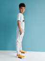 Reserved - Light Grey Joggers With Stripe, Kids Boy