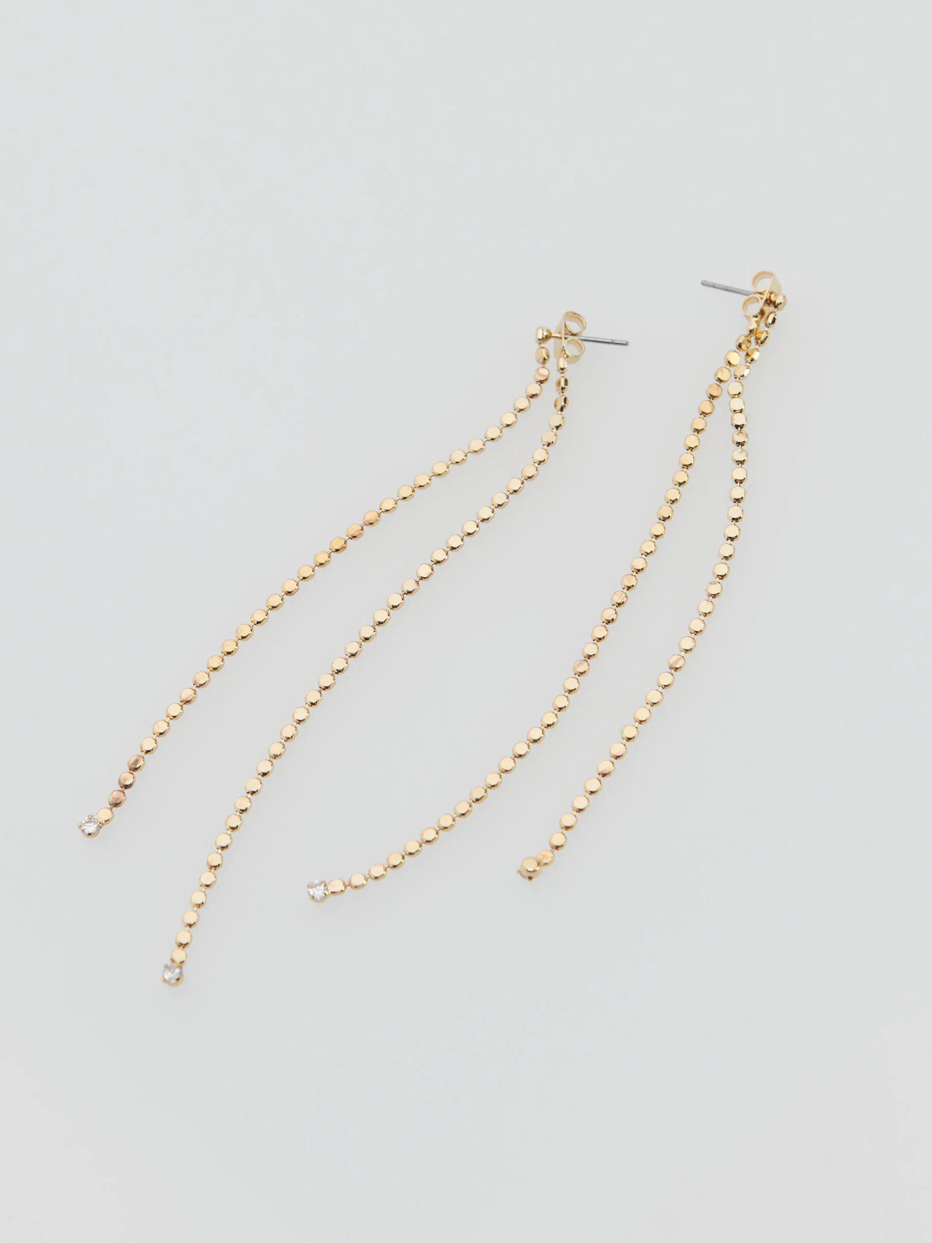 Gold Hanging Earrings In Golden Color, Women, , large image number 0