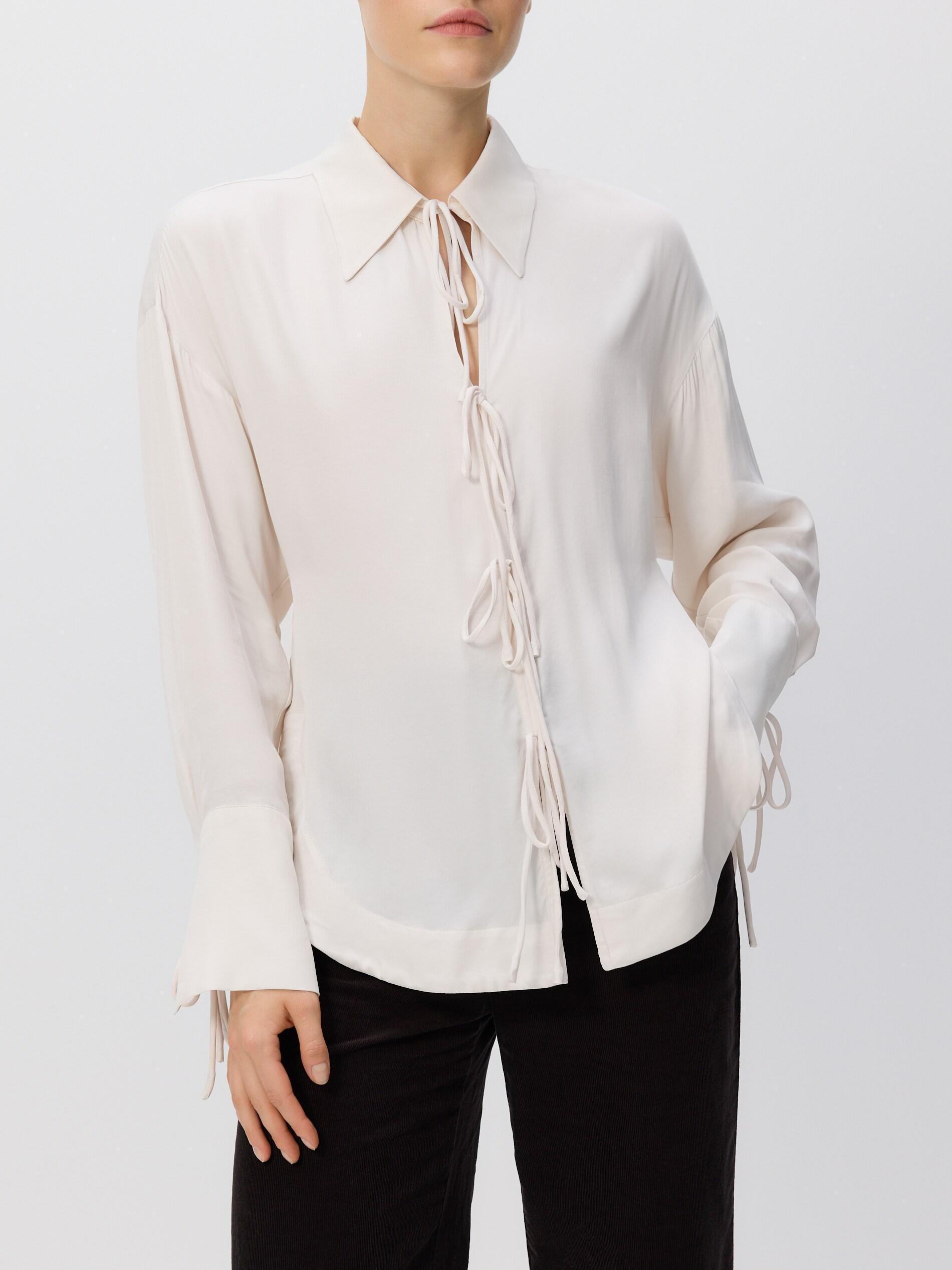 Pink Blouse With Ties, Pink, medium