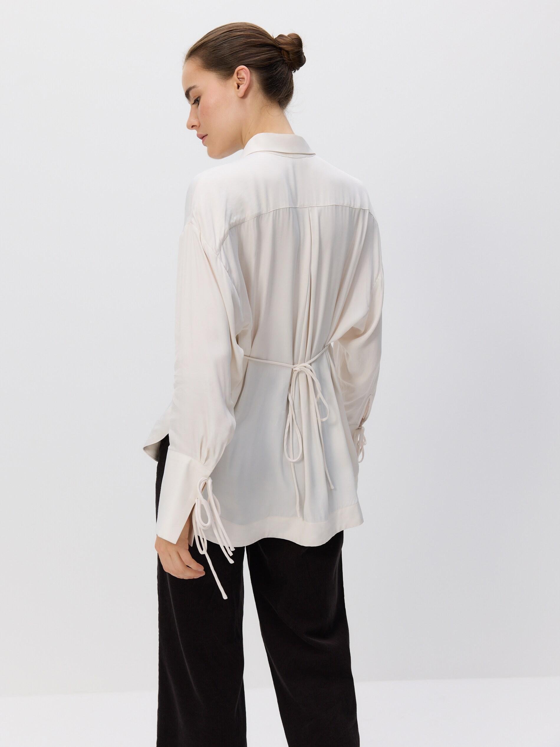PASTEL PINK Blouse with ties, Pink, large image number 3