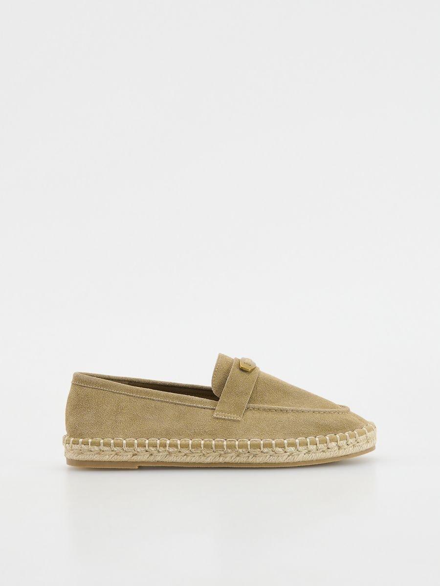 Beige Suede Espadrilles, , medium