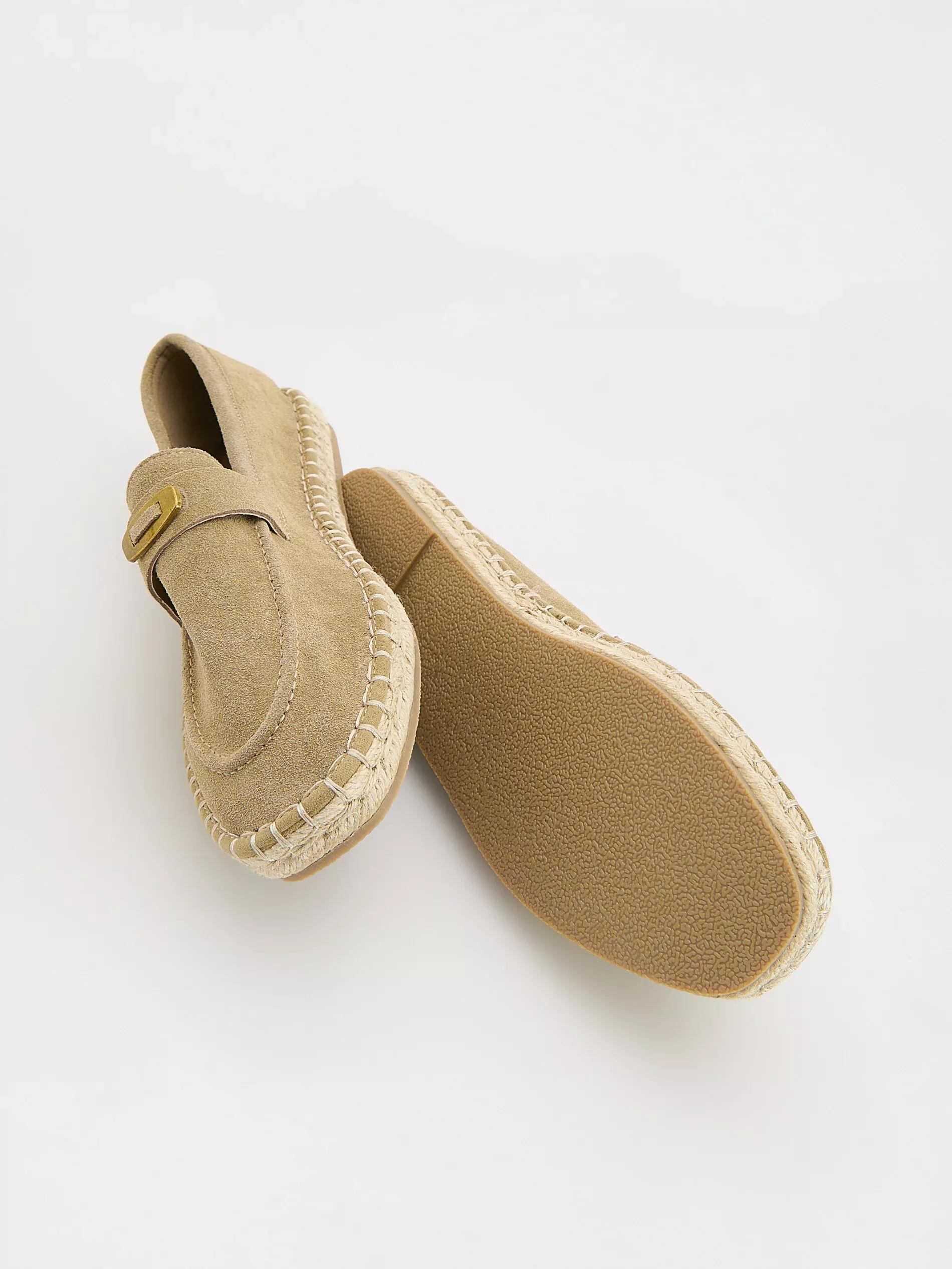 Beige Suede Espadrilles, , large image number 3