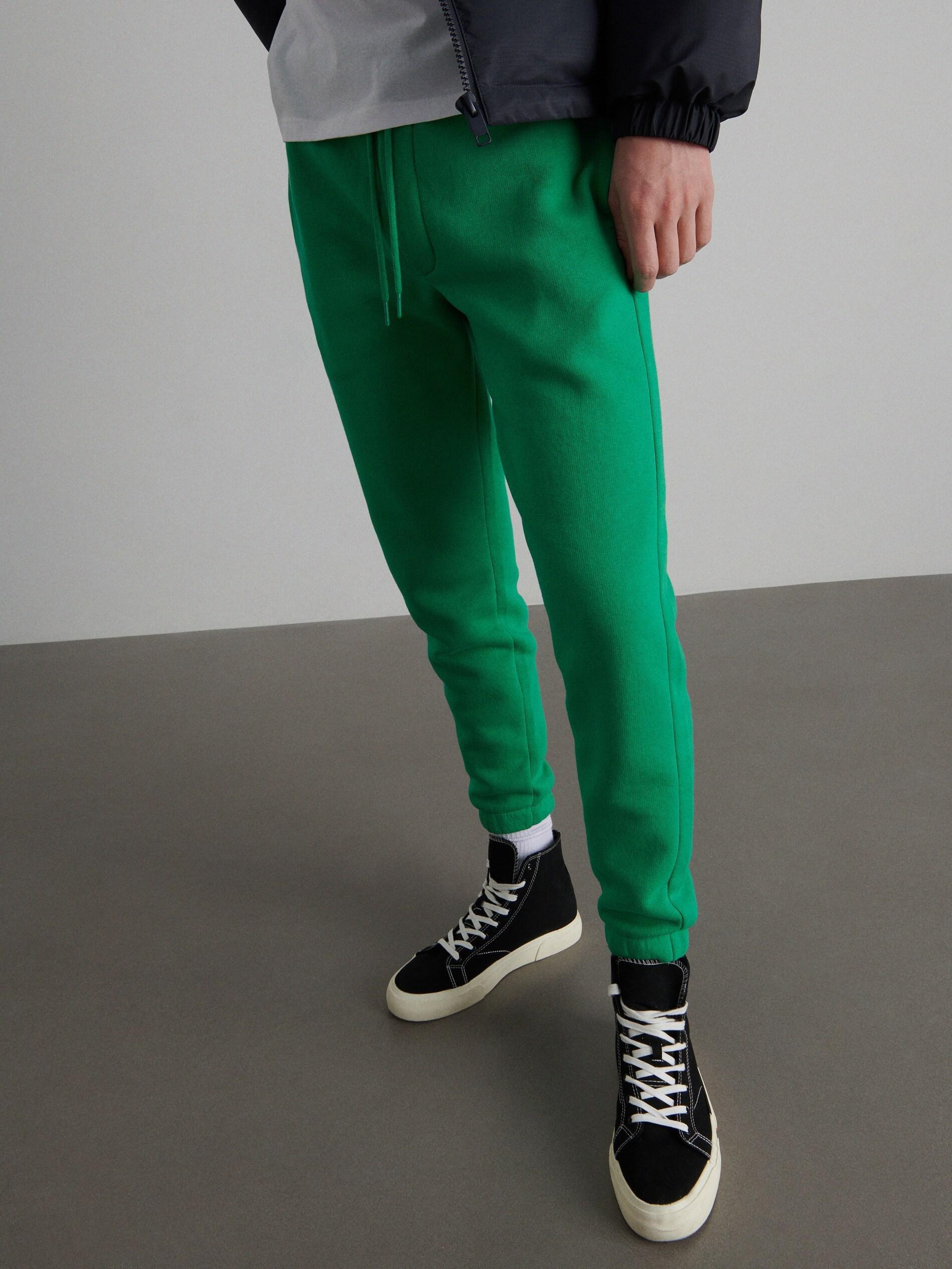 Green Slim Sweatpants, , large image number 2