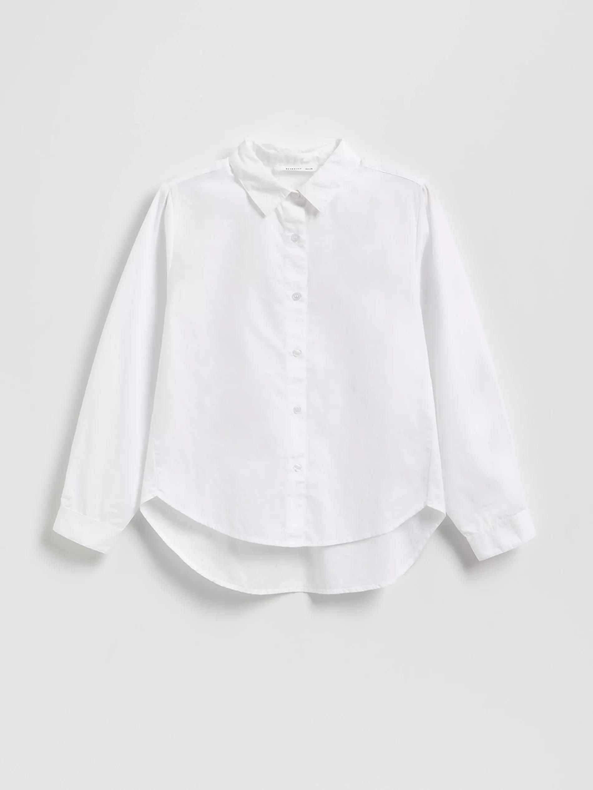White Collar shirt, White, medium