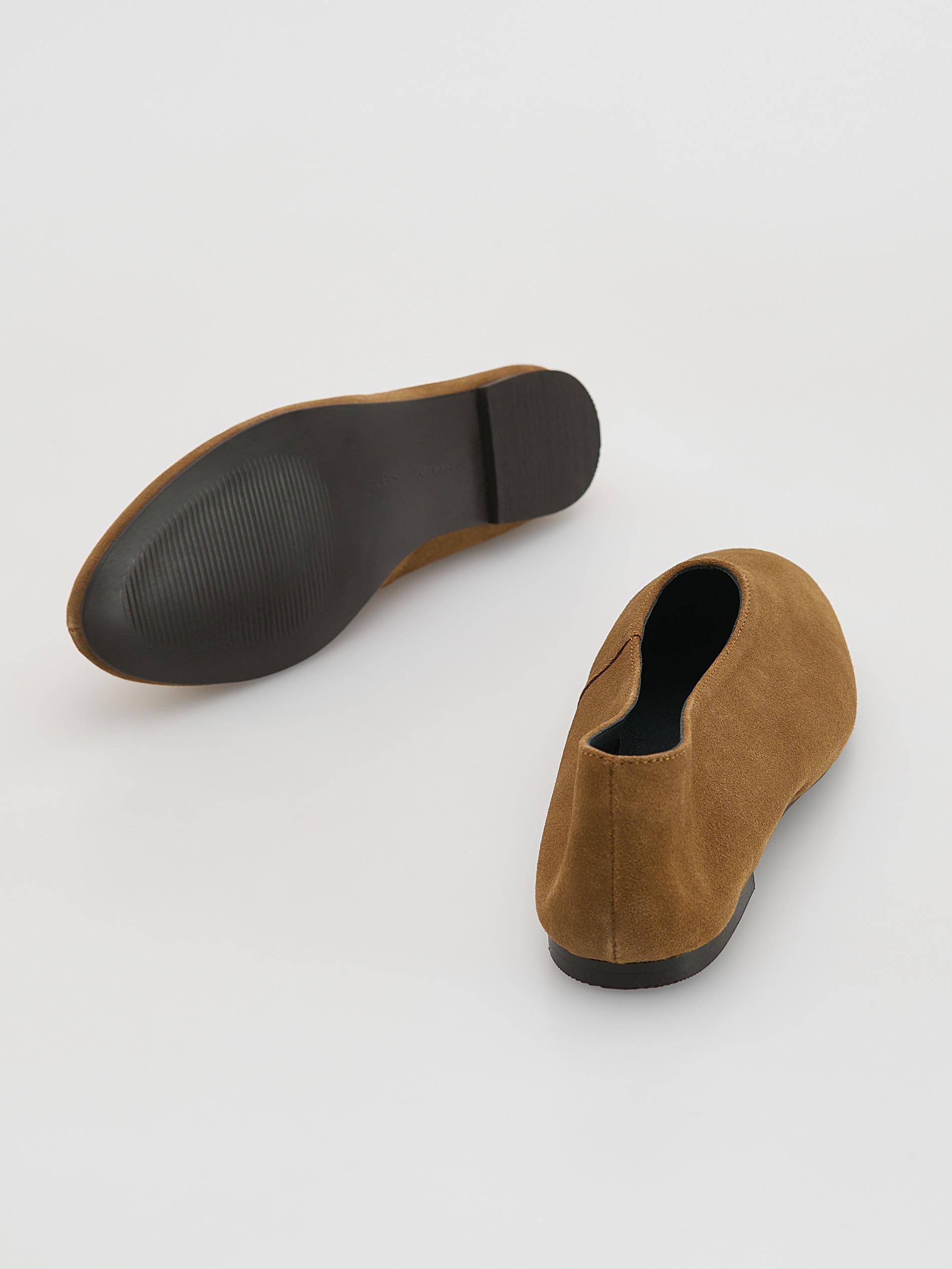 Beige Suede Ballerinas, Beige, large image number 5