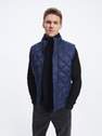Reserved - Navy Stand Up Collar Vest