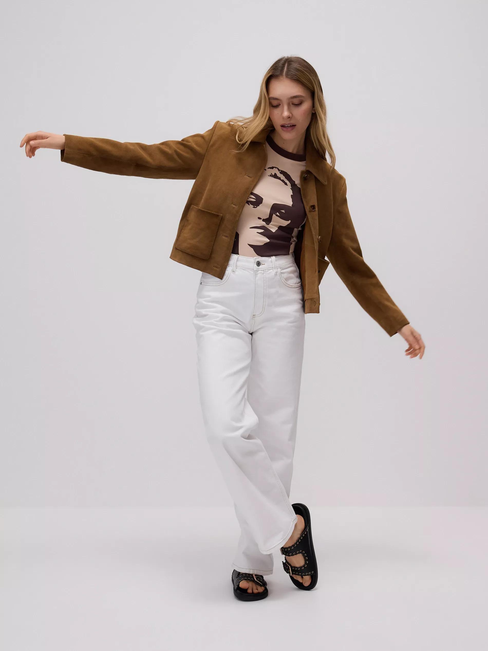 Beige Printed T-Shirt, Beige, large image number 4