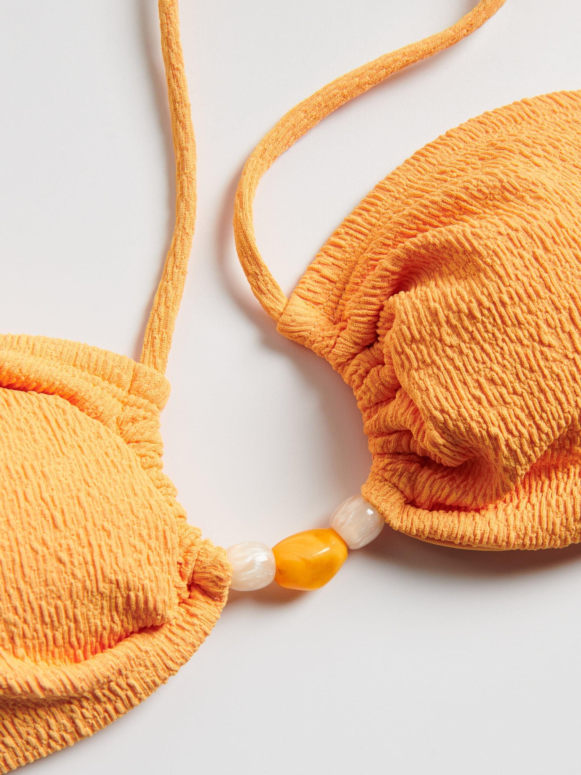 Yellow Beachwear Top, Yellow, large image number 5