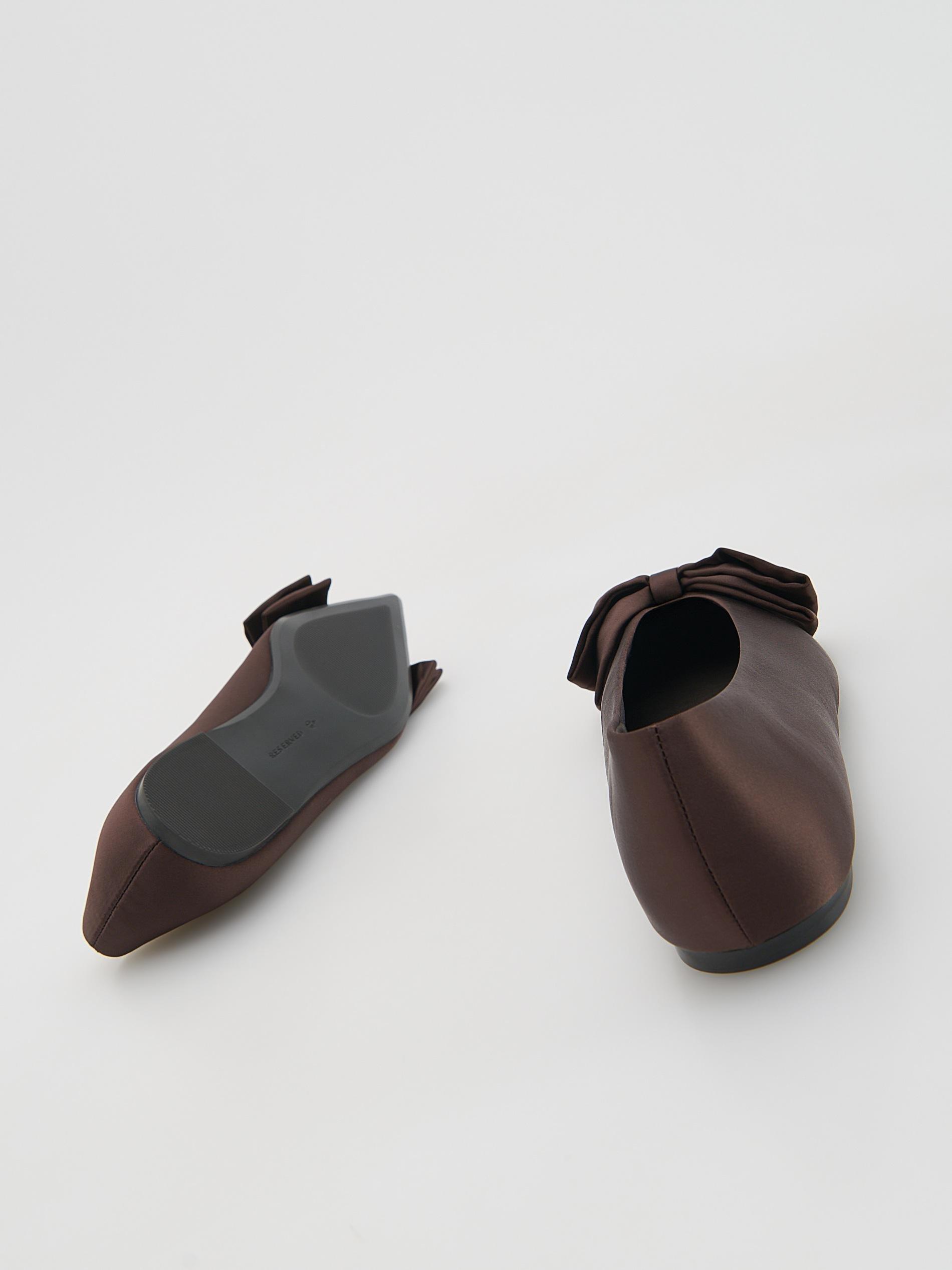 Brown Ballerinas With Bow Detail, Brown, large image number 2