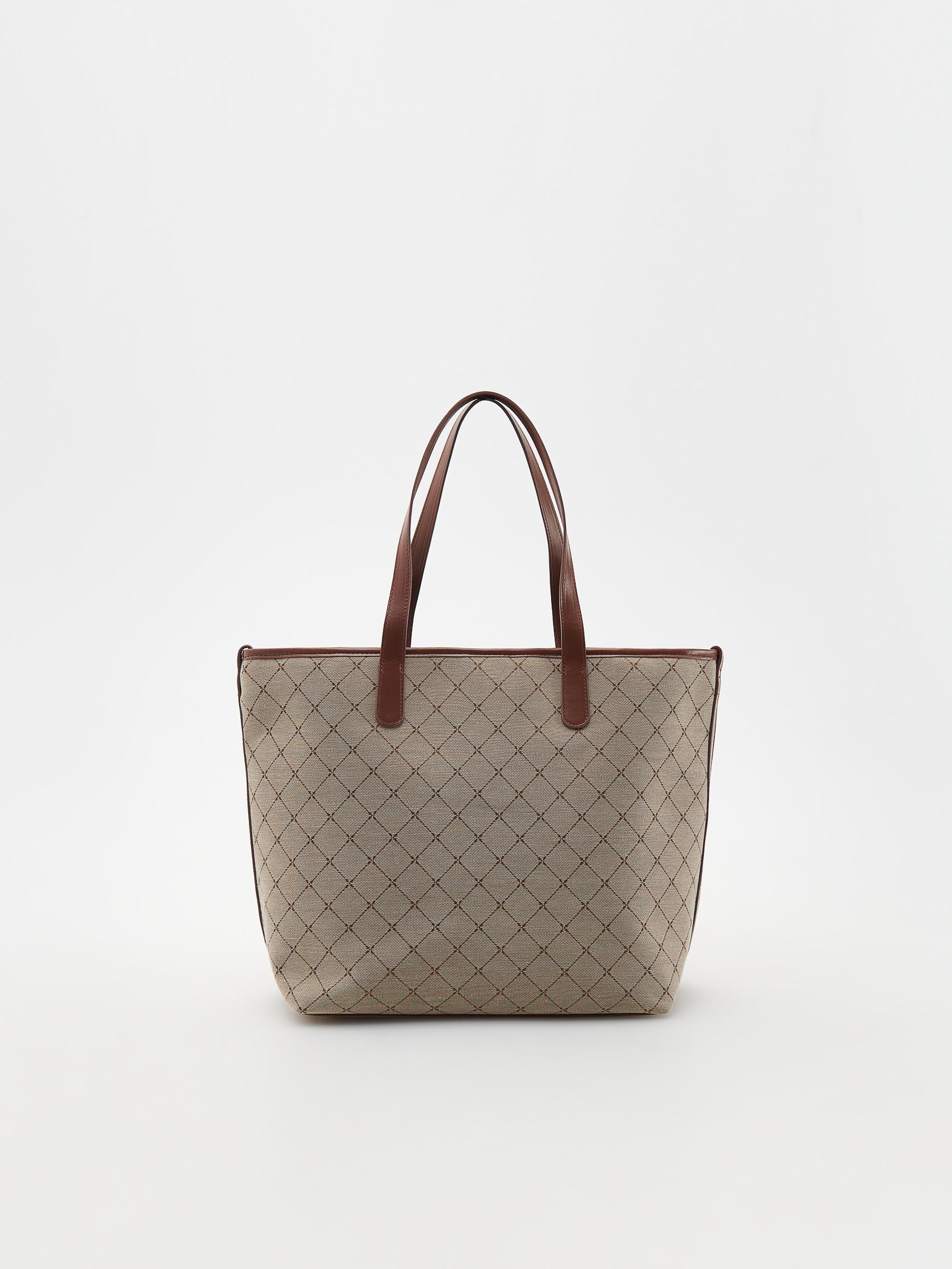 Multicolour Jacquard Shopper Bag, Multicolor, large image number 1