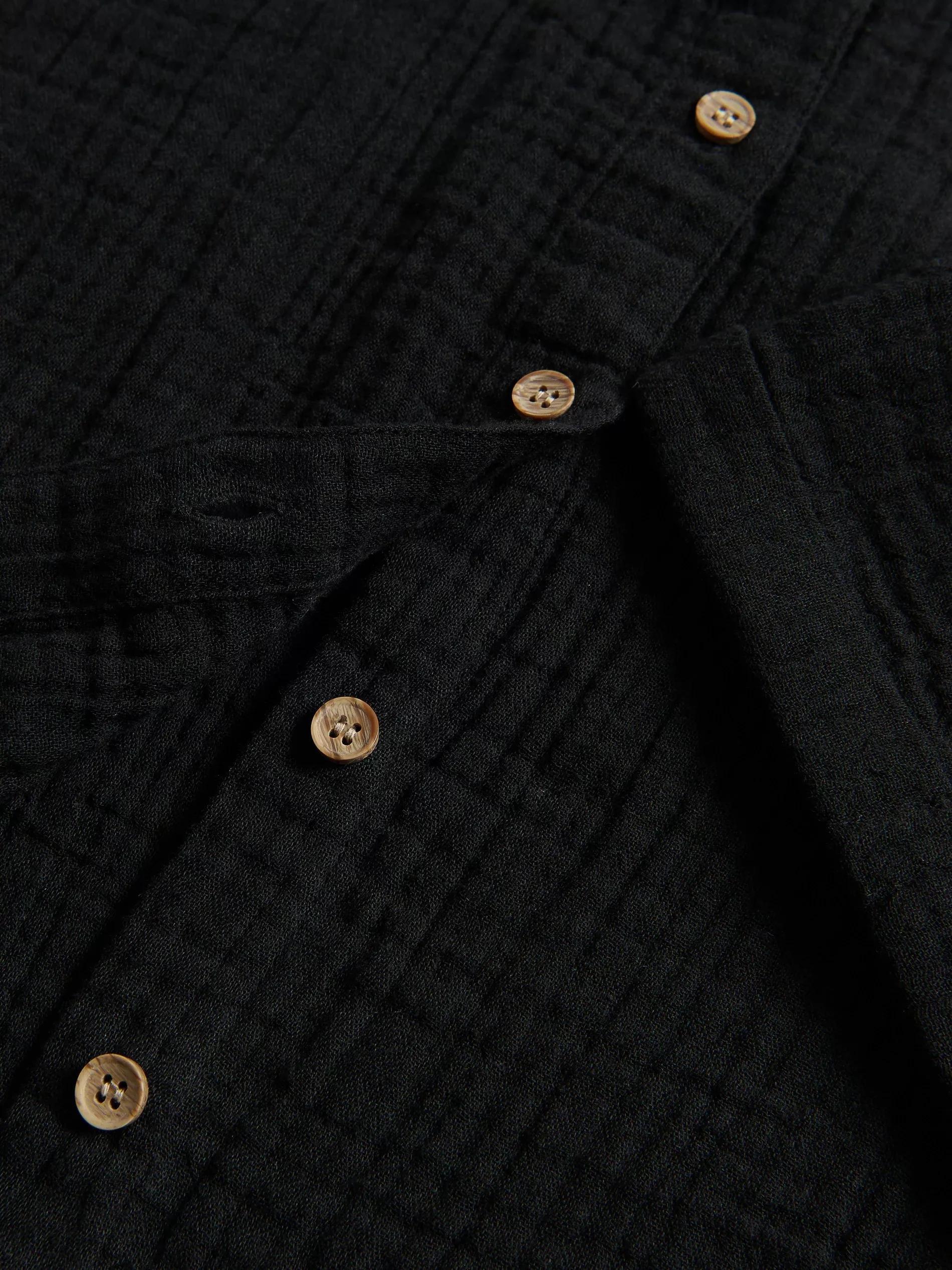 BLACK Muslin shirt, , large image number 1