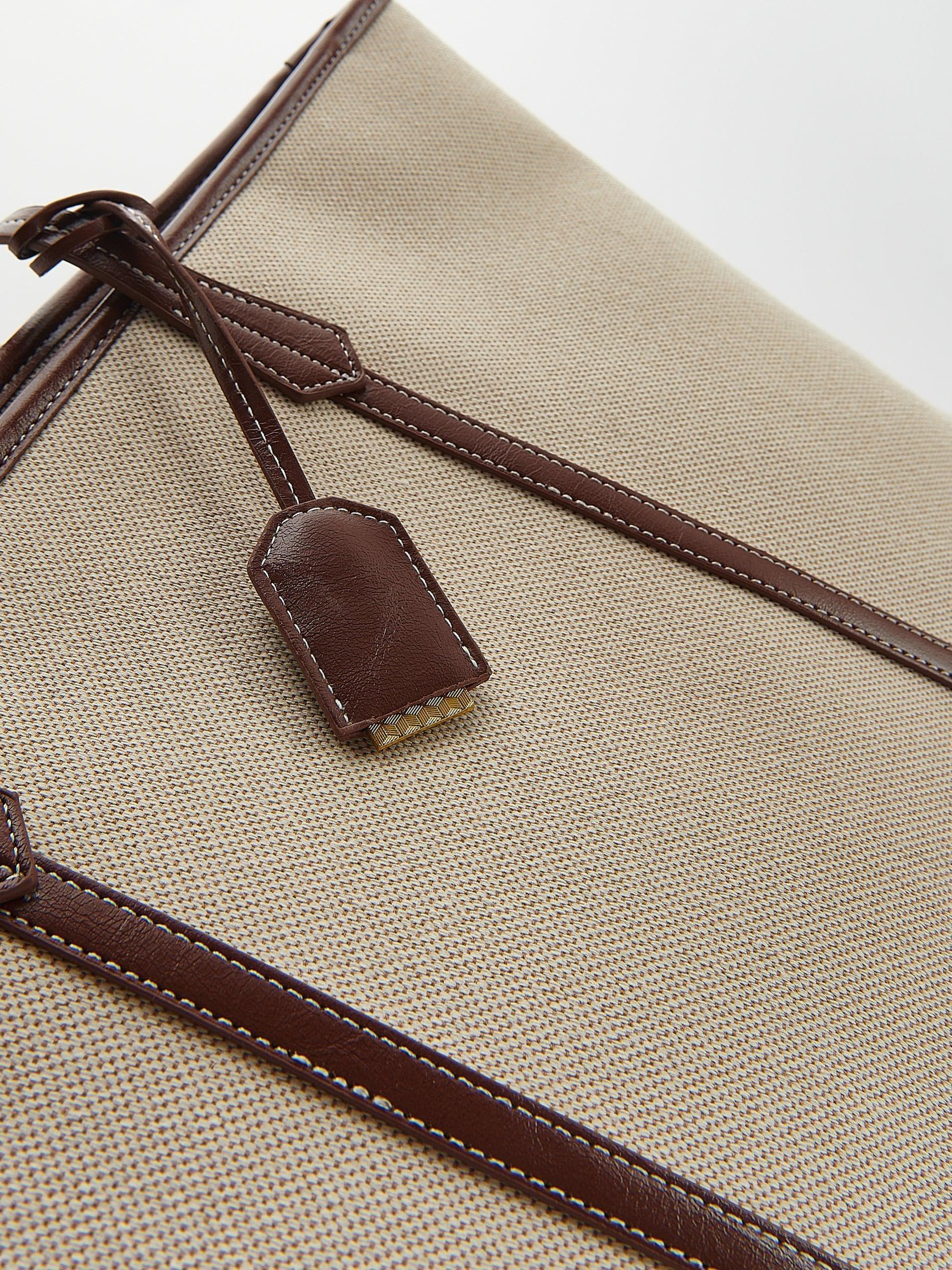 Reserved - Cream Jacquard Handbag
