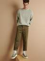 Reserved - Green Carrot Trousers With Tapered Leg
