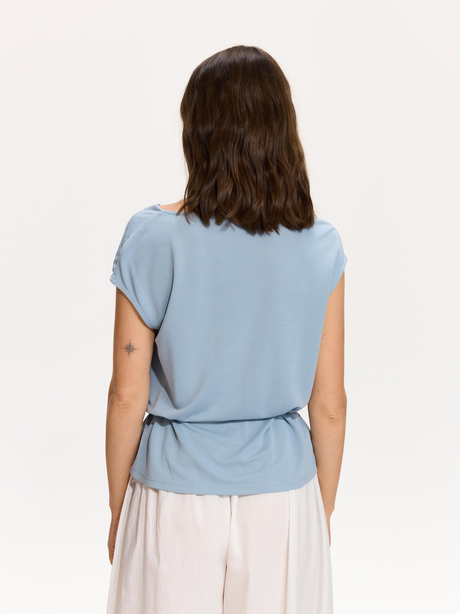 Blue Modal Rich Top, Blue, large image number 1