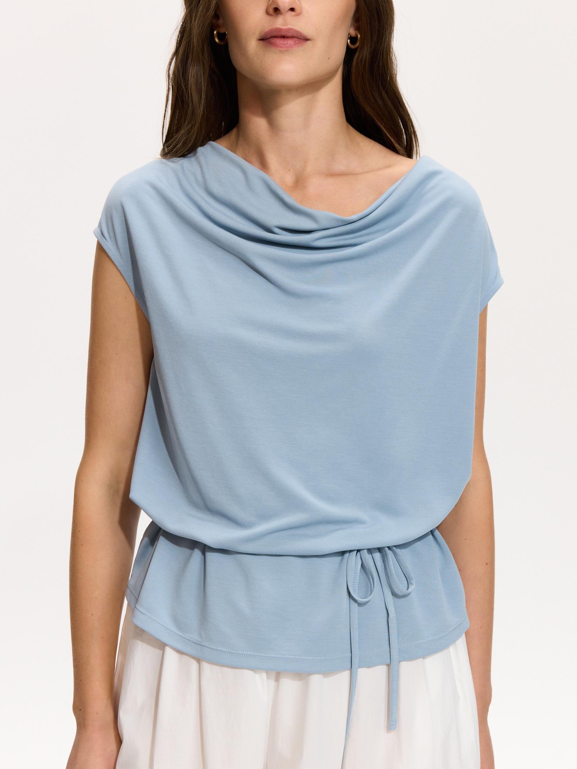 Blue Modal Rich Top, Blue, large image number 3