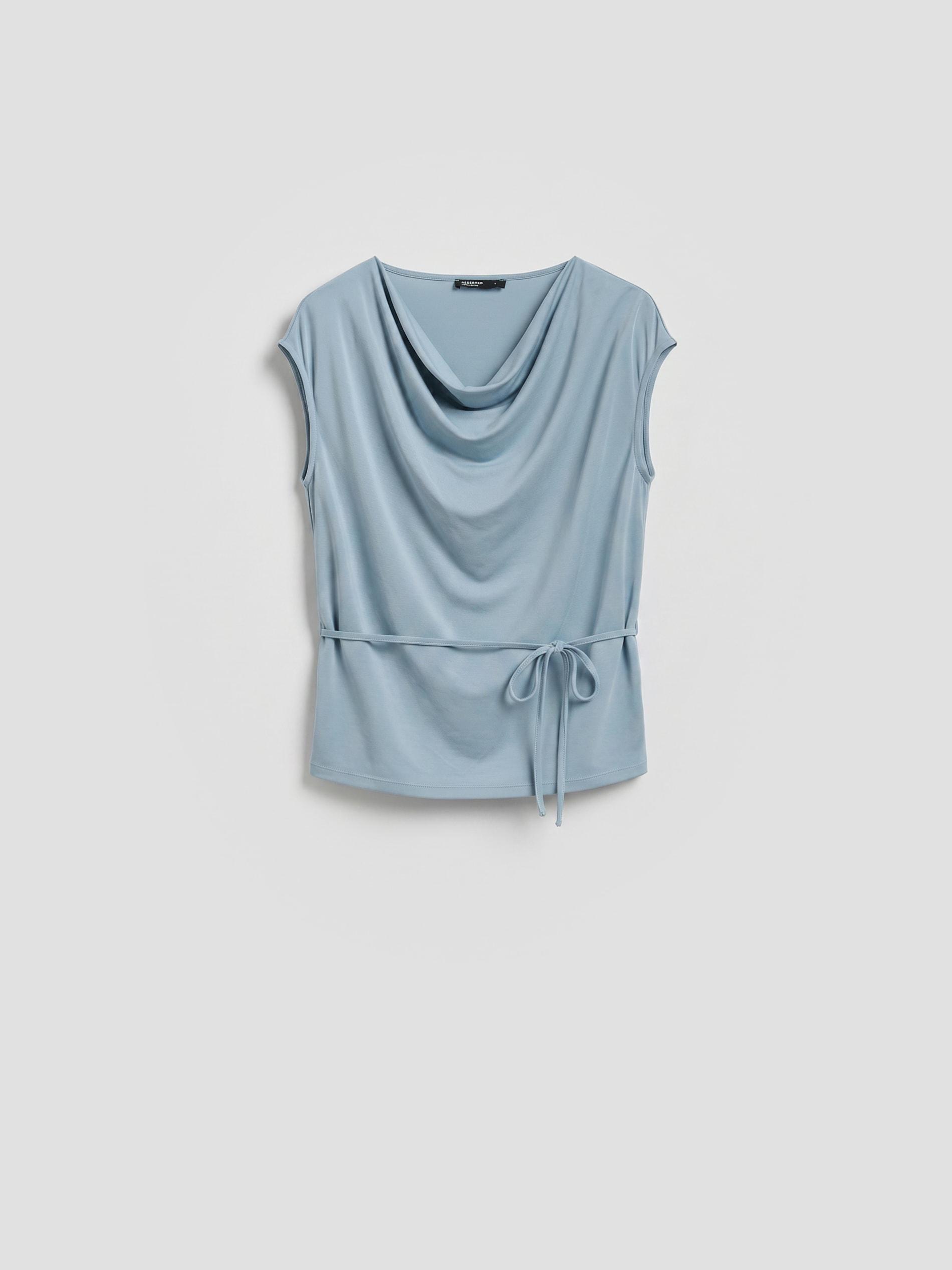 Blue Modal Rich Top, Blue, large image number 4