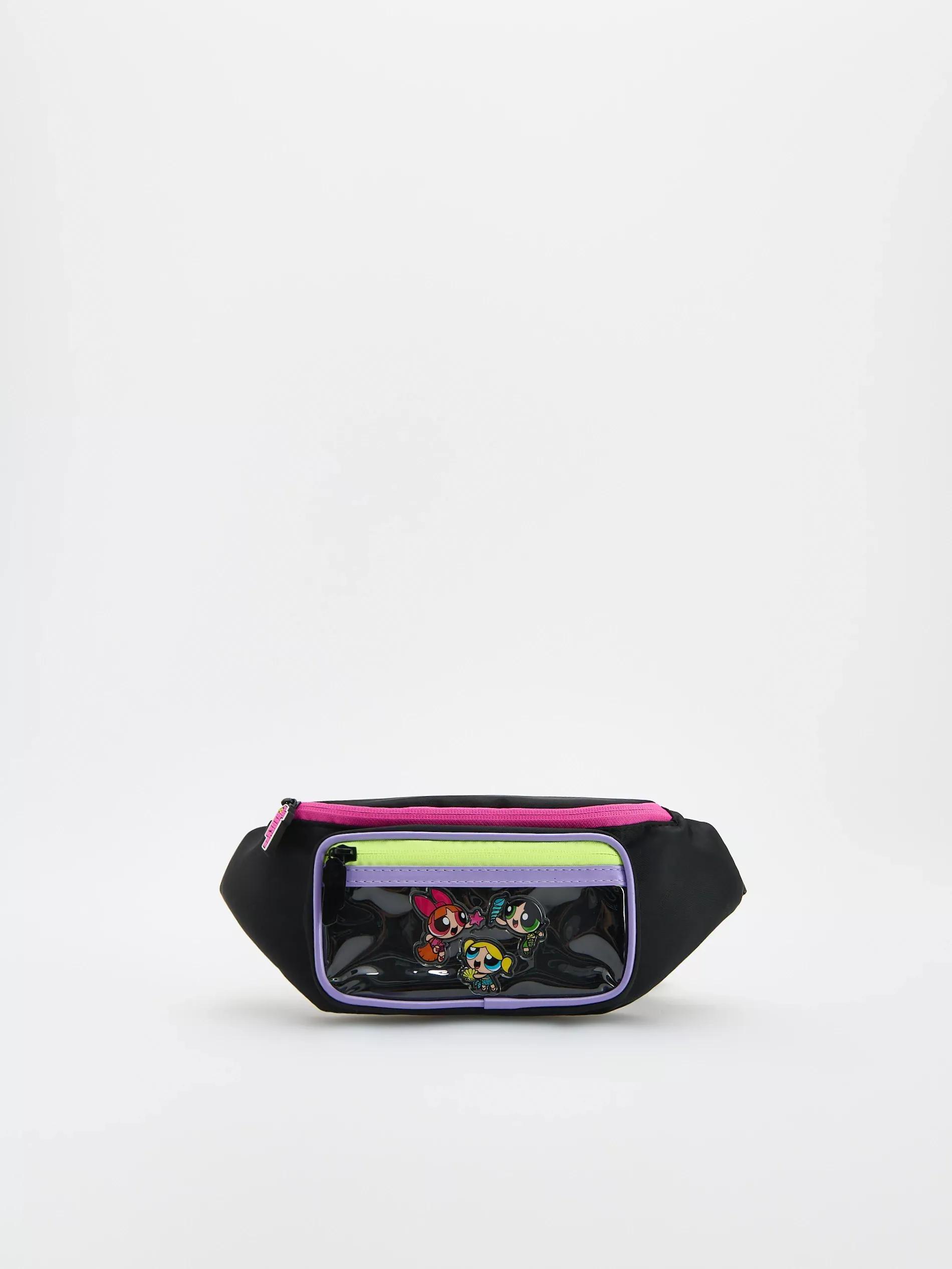 BLACK Powerpuff Girls pouch, Black, large image number 0