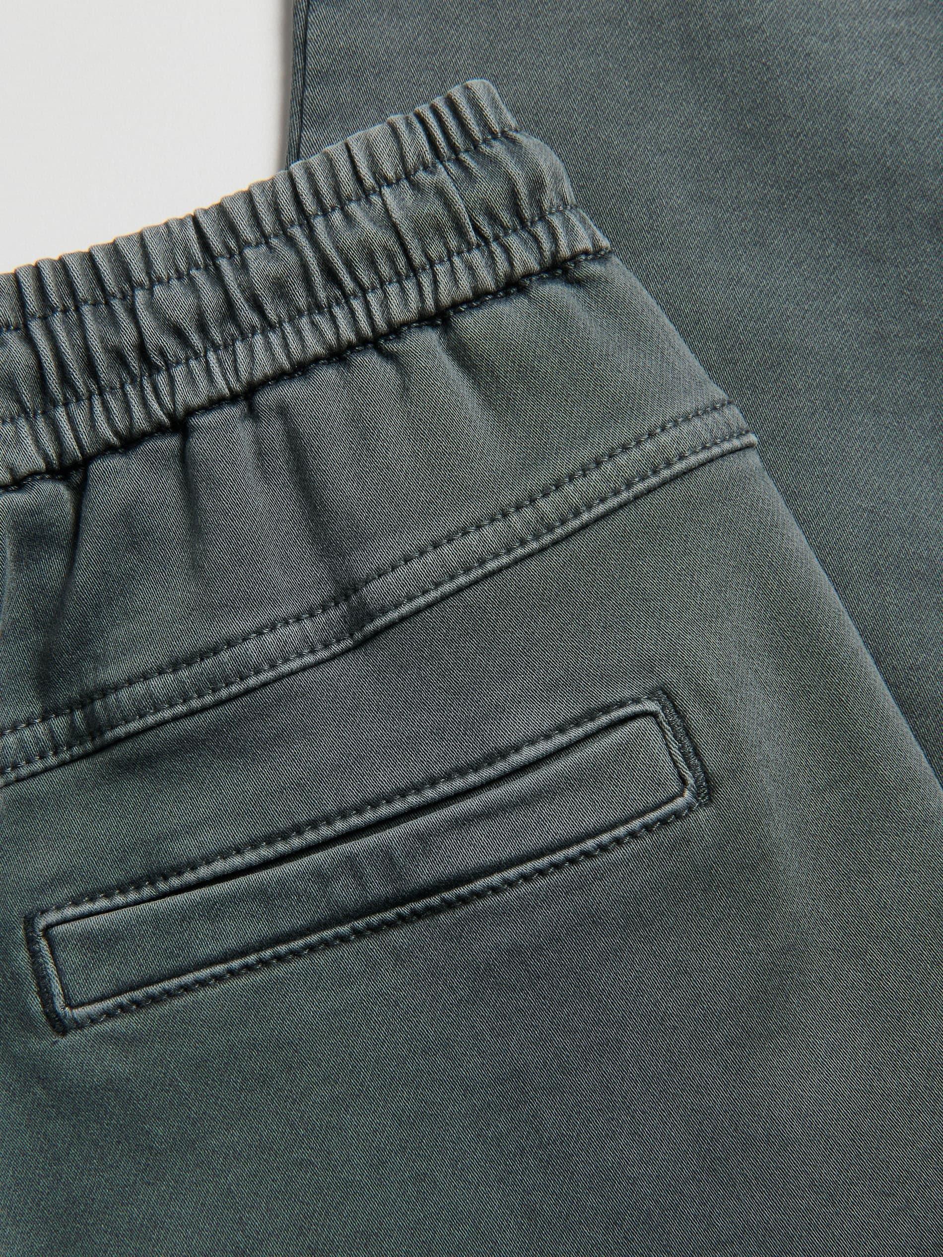 Navy Elastic Trousers, Blue, medium