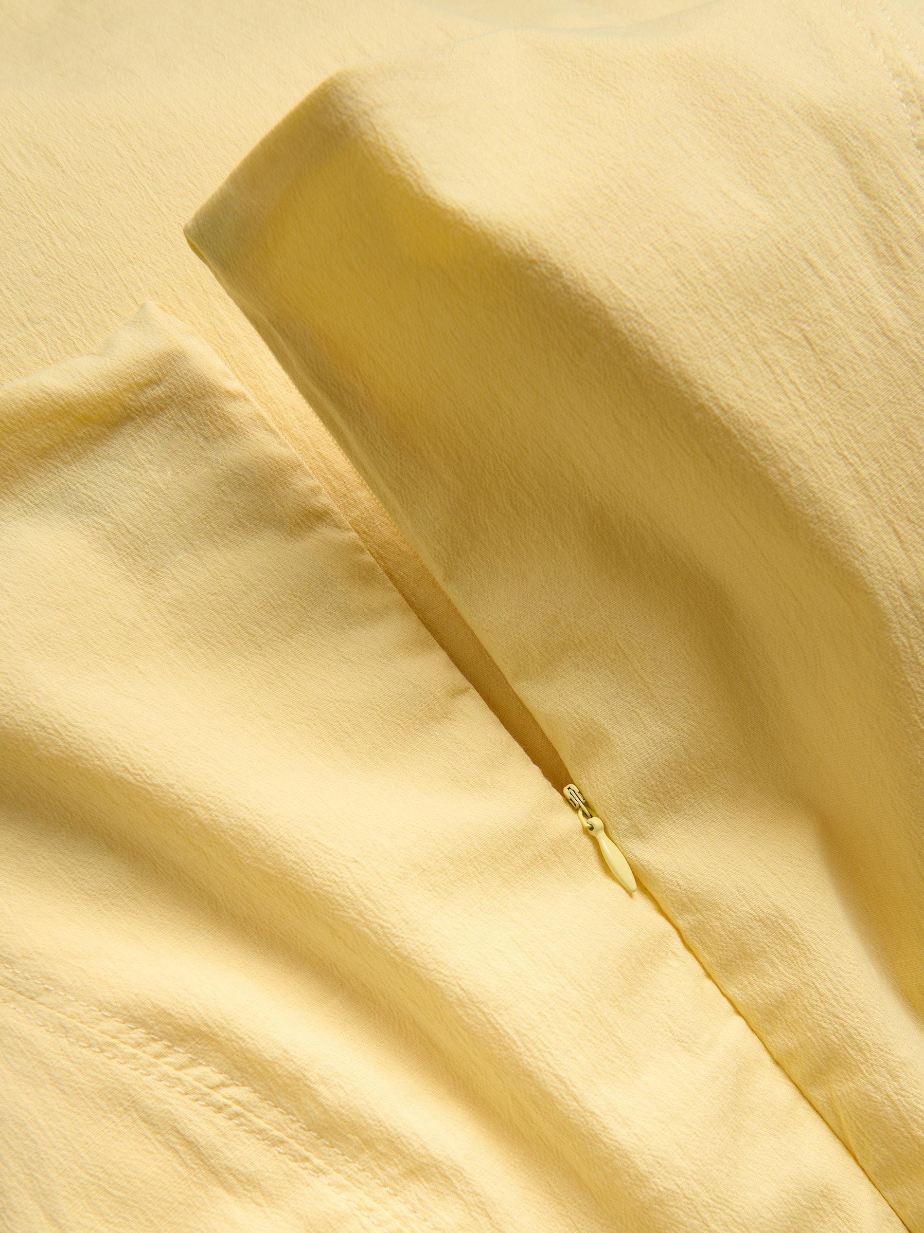 Yellow Midi Dress With Cotton, Yellow, large image number 5