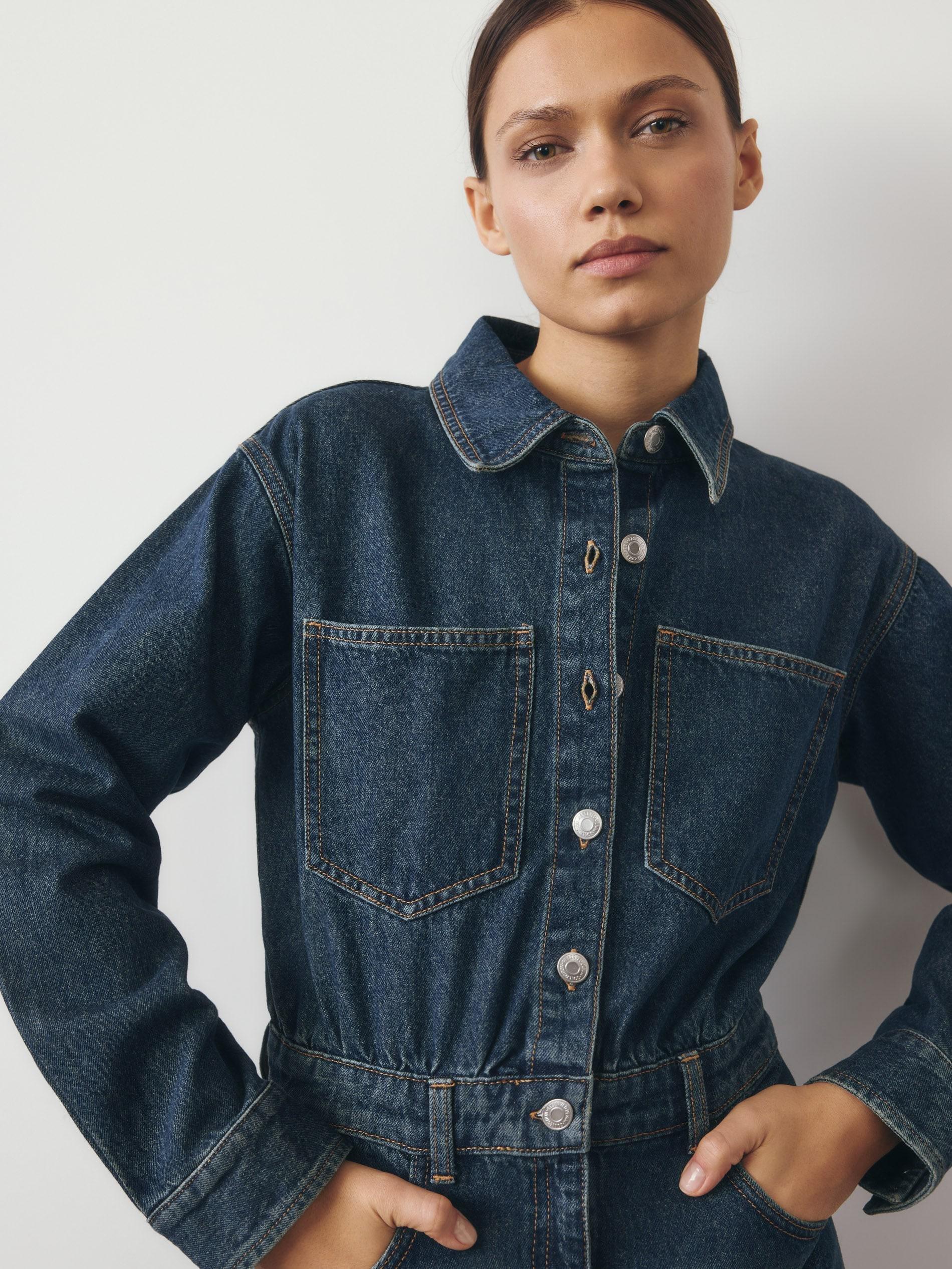 Blue Jeans Denim Midi Dress, , large image number 2