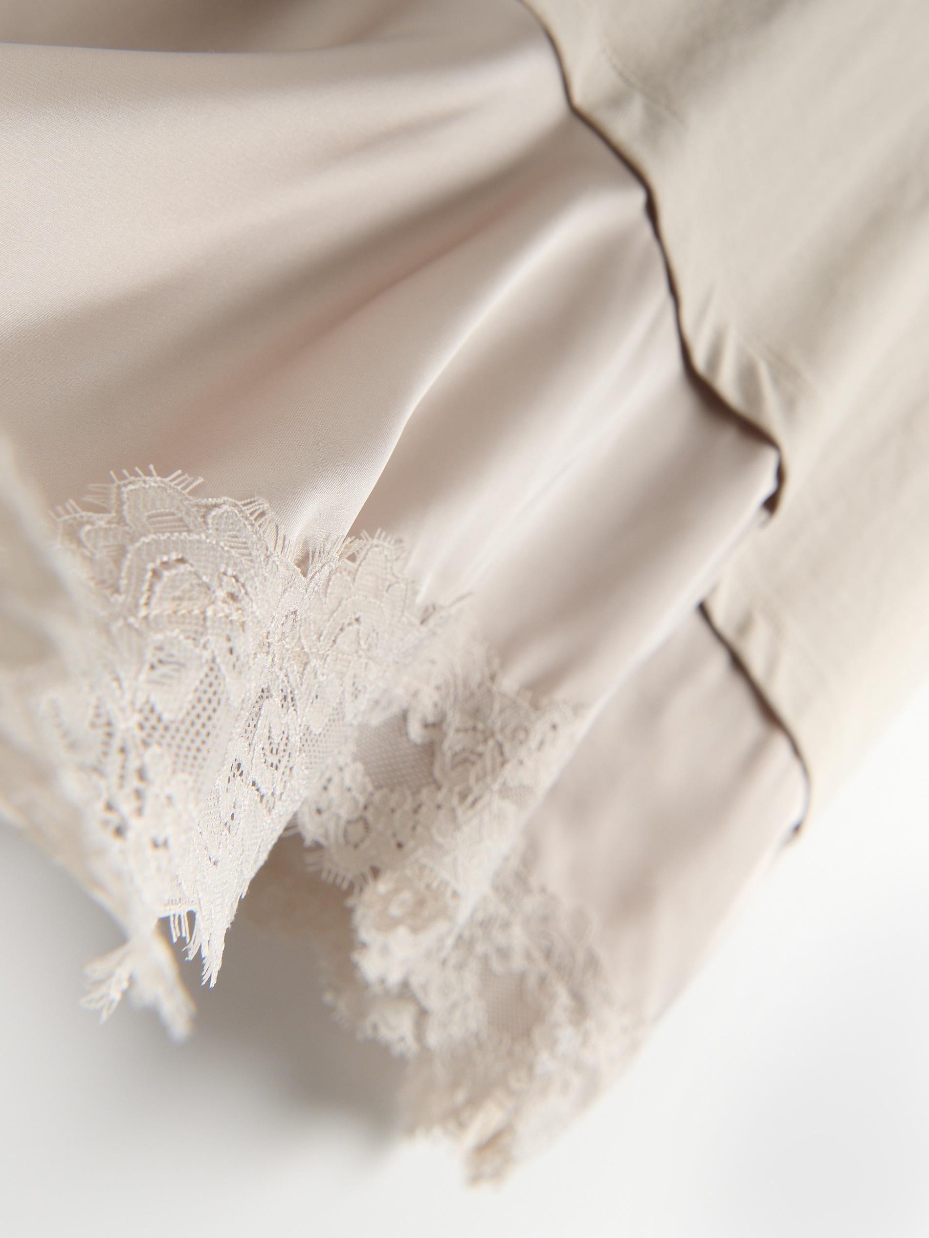 Beige Asymmetrical T-Shirt, Ivory, large image number 5