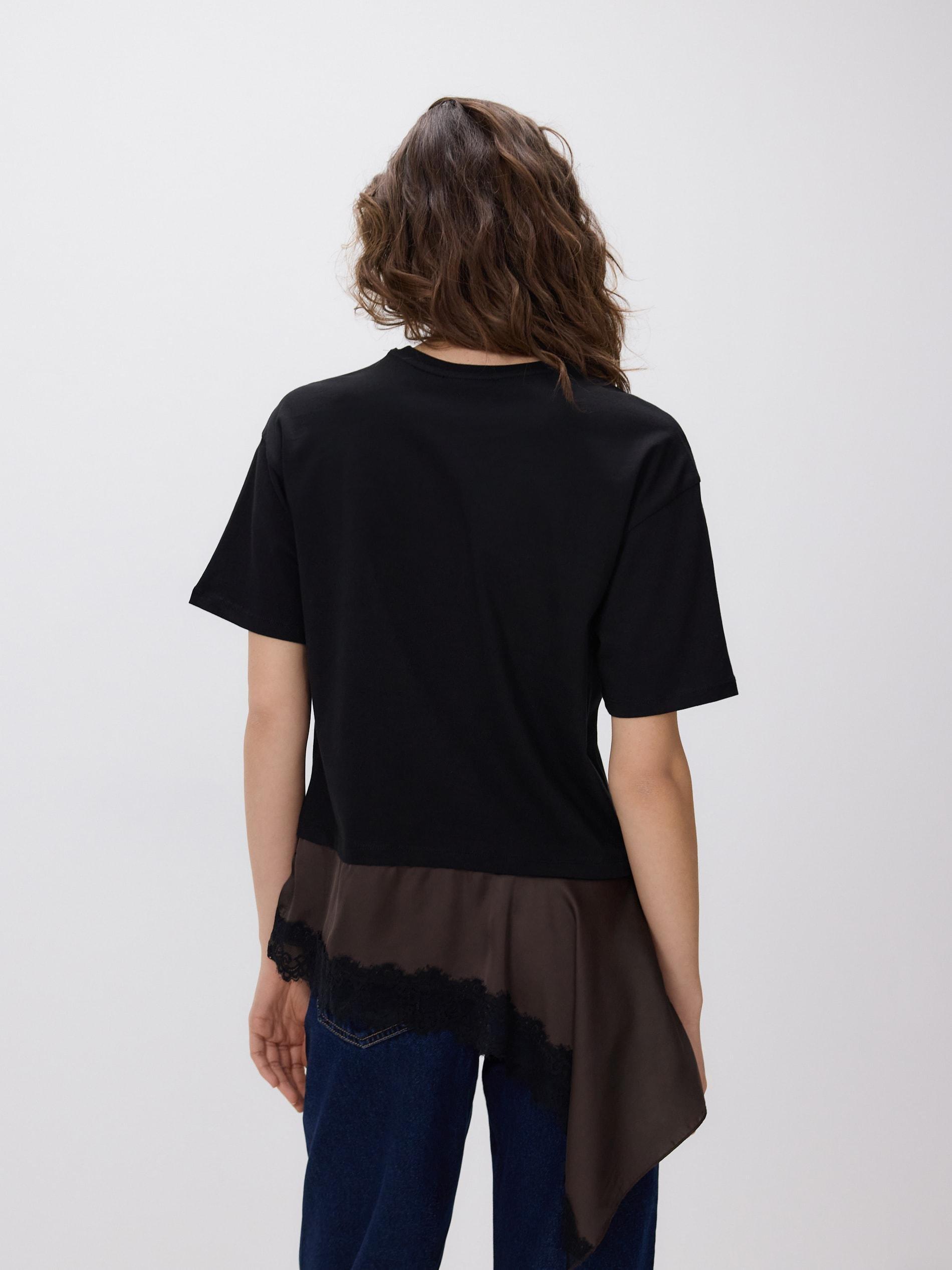 Brown Asymmetrical T-Shirt, Brown, large image number 2