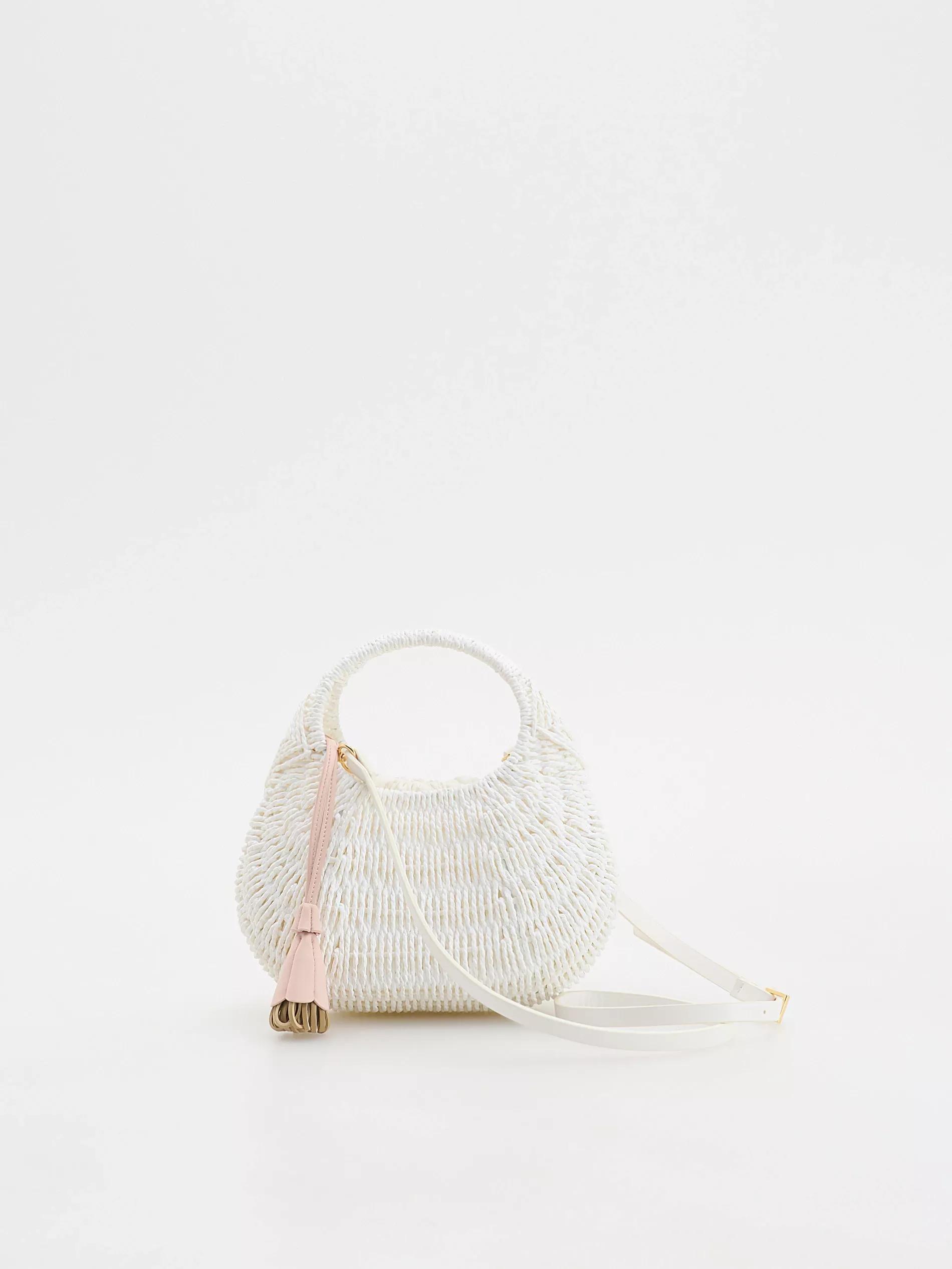White Bag & Pendant, White, large image number 1