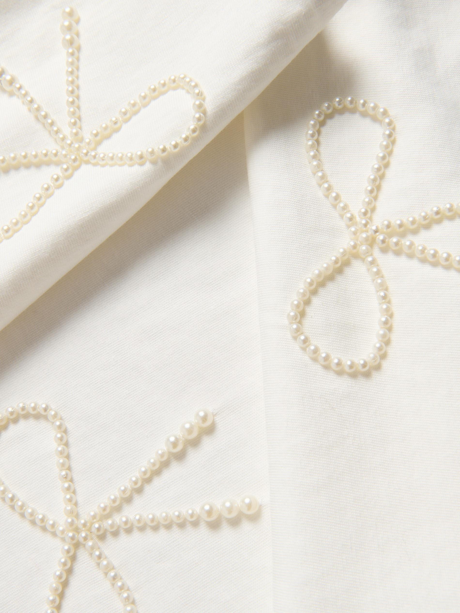 Cream Blouse, Kids Girl, Ivory, large image number 3