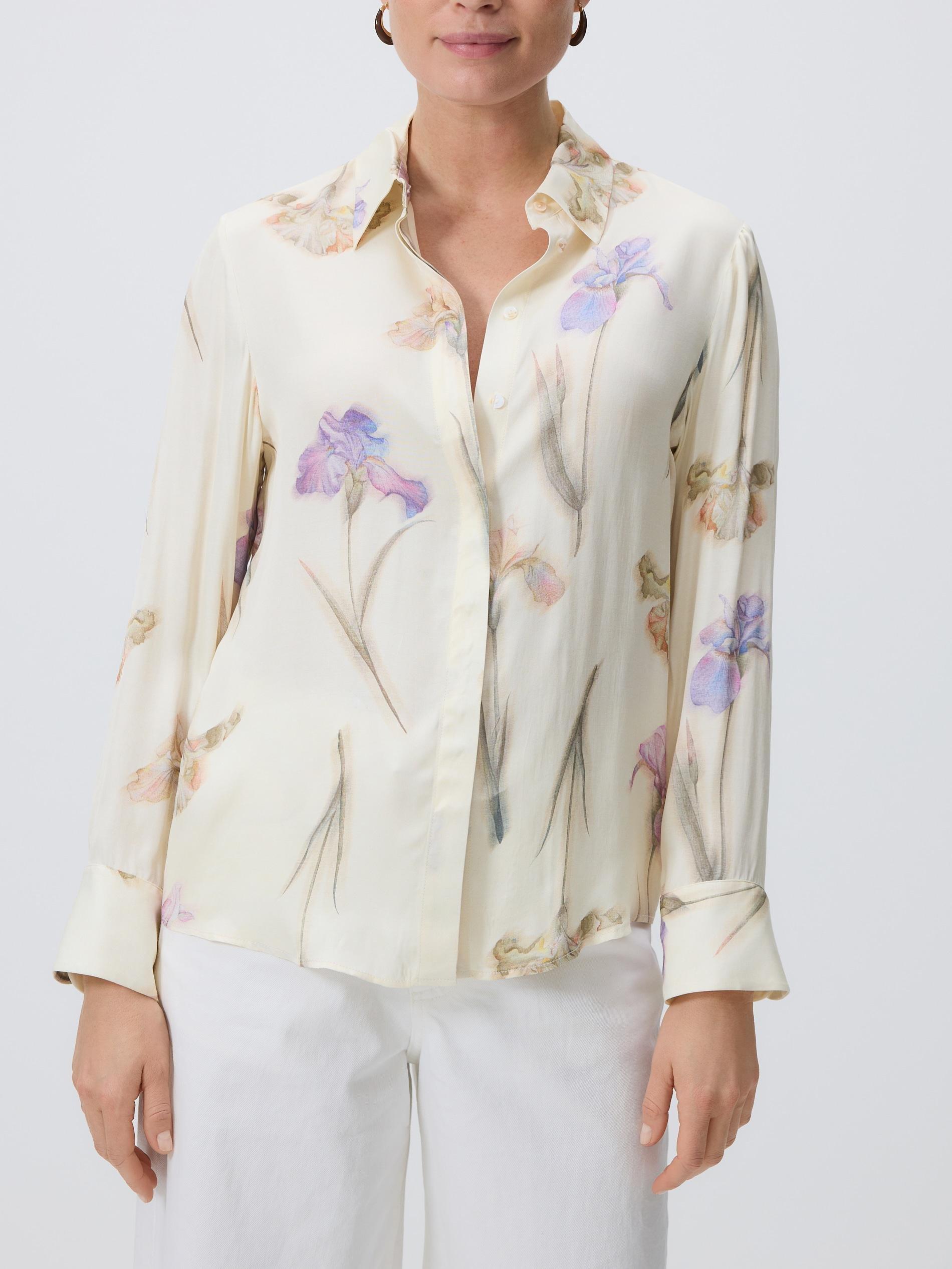 Multicolour Viscose Shirt In Floral Print, Multicolor, large image number 2