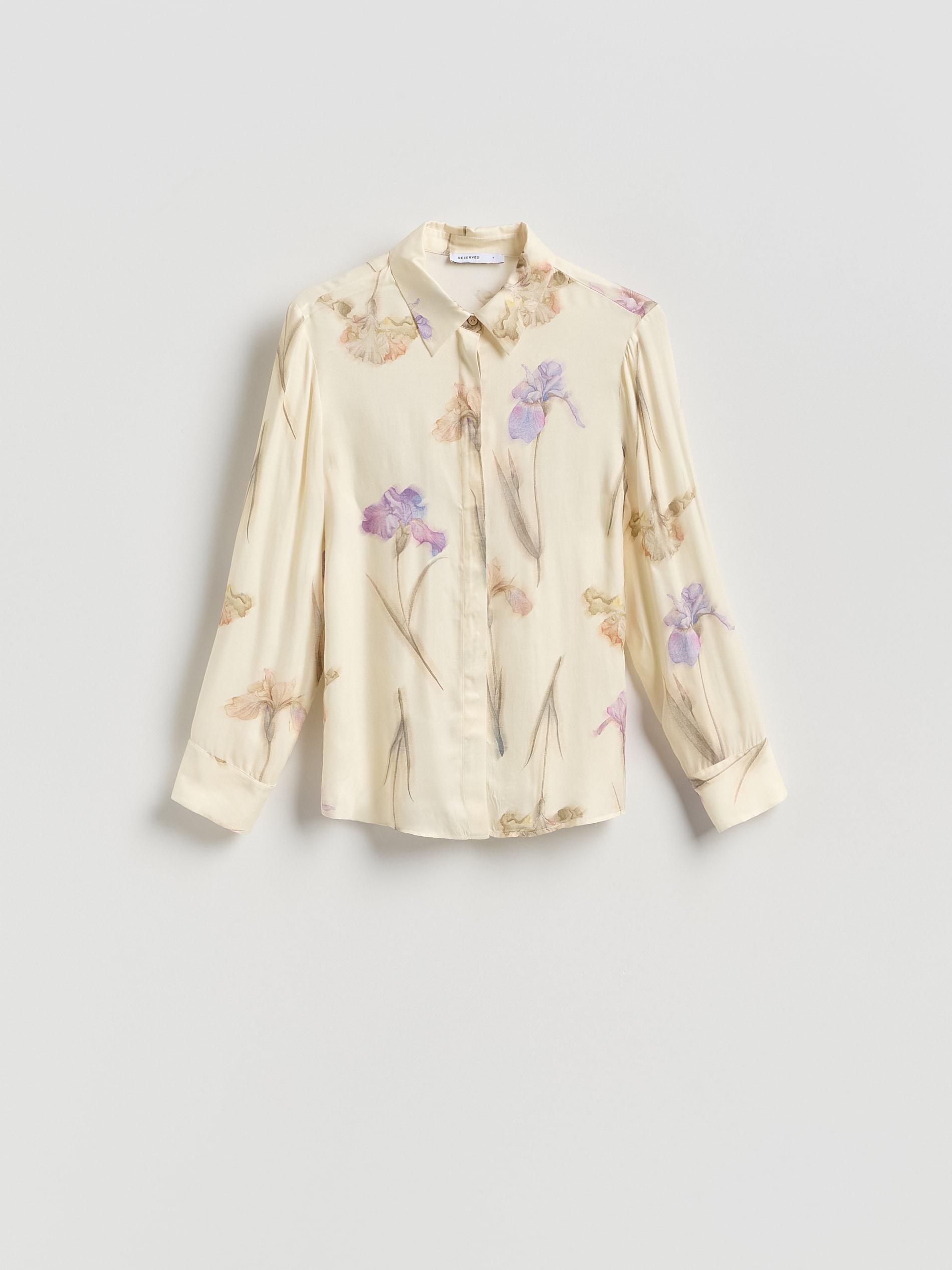 Multicolour Viscose Shirt In Floral Print, Multicolor, large image number 4
