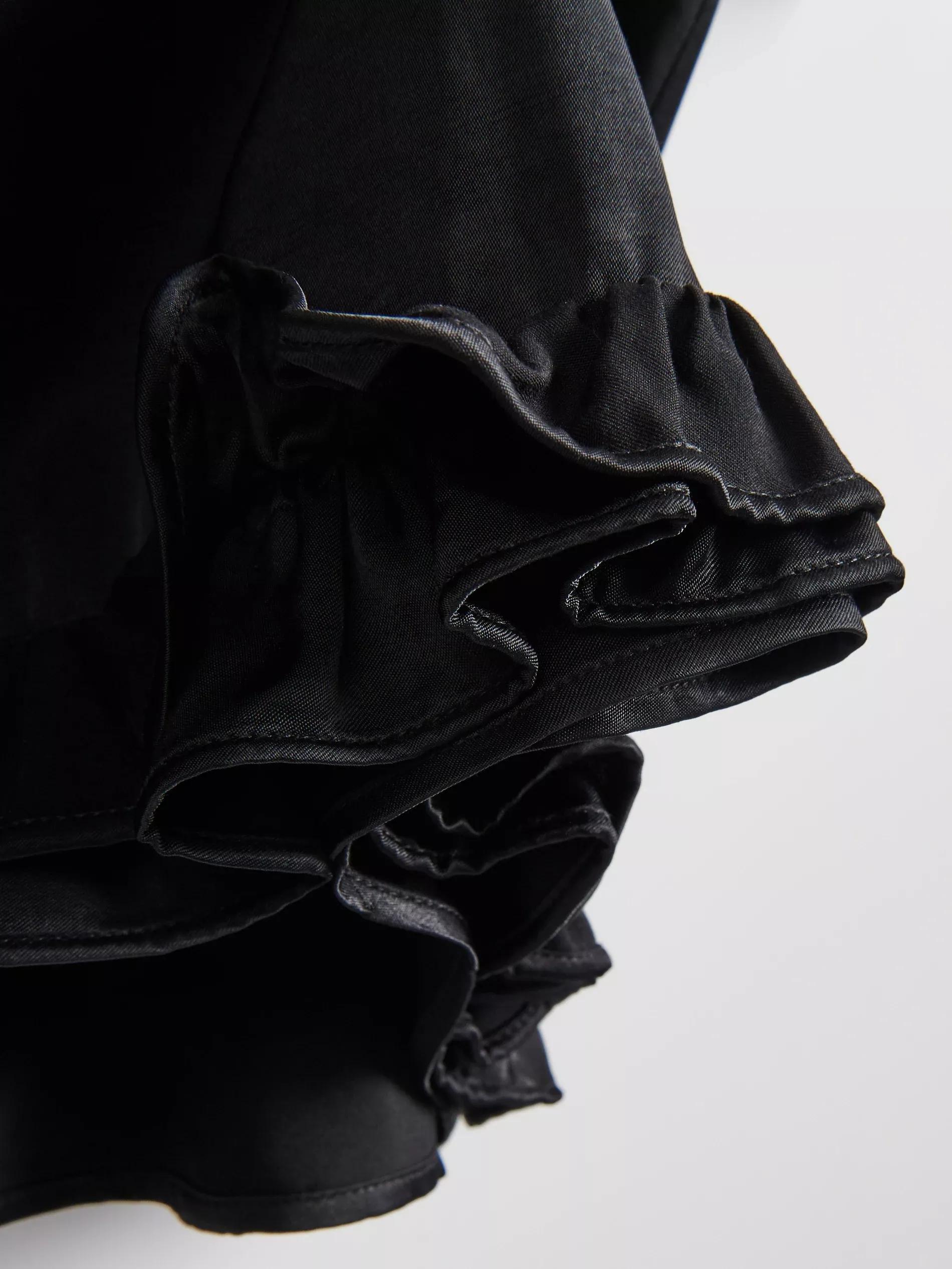 Black Viscose Rich Top, Black, large image number 5