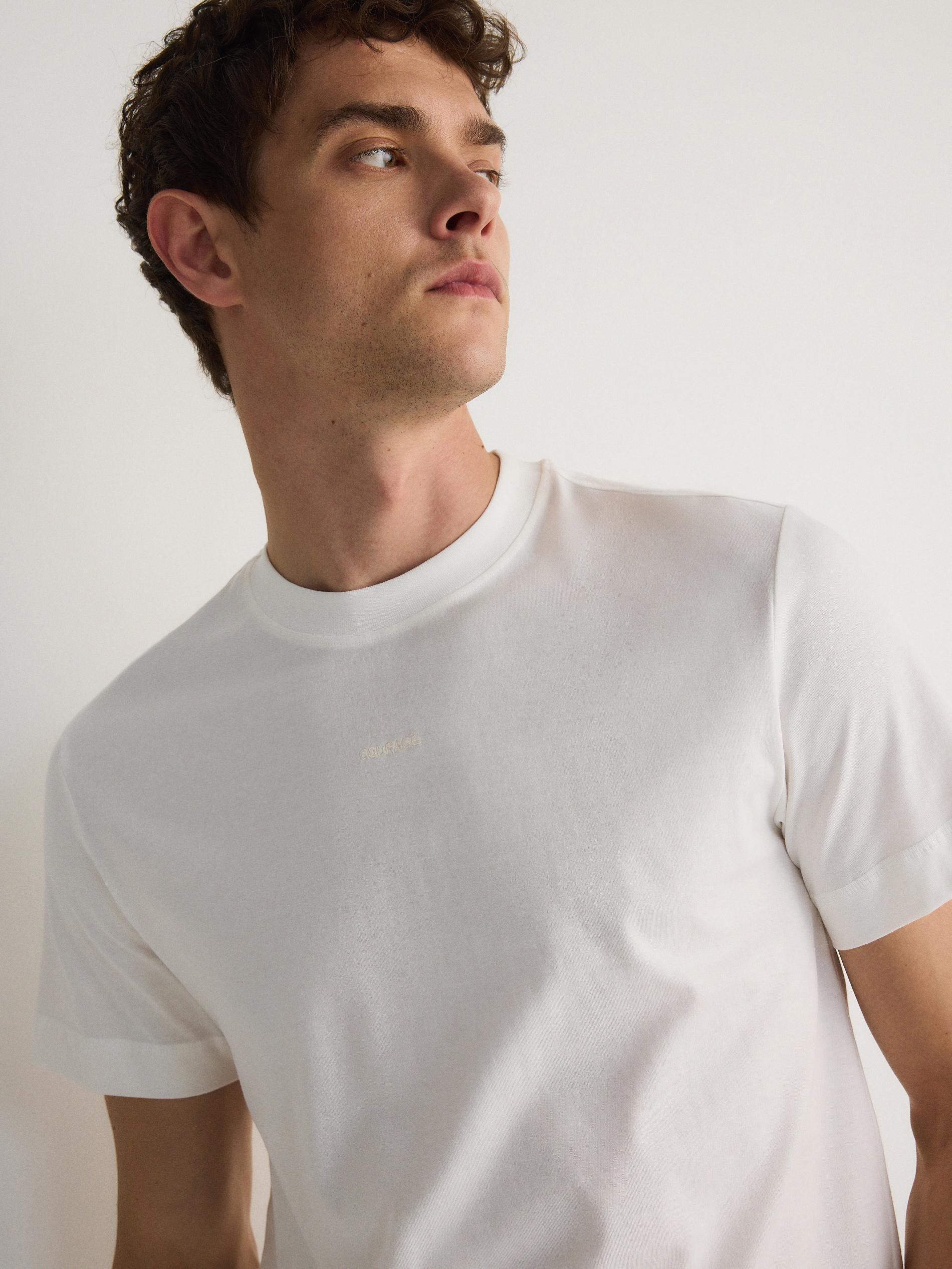 Cream Regular T-Shirt, , large image number 3