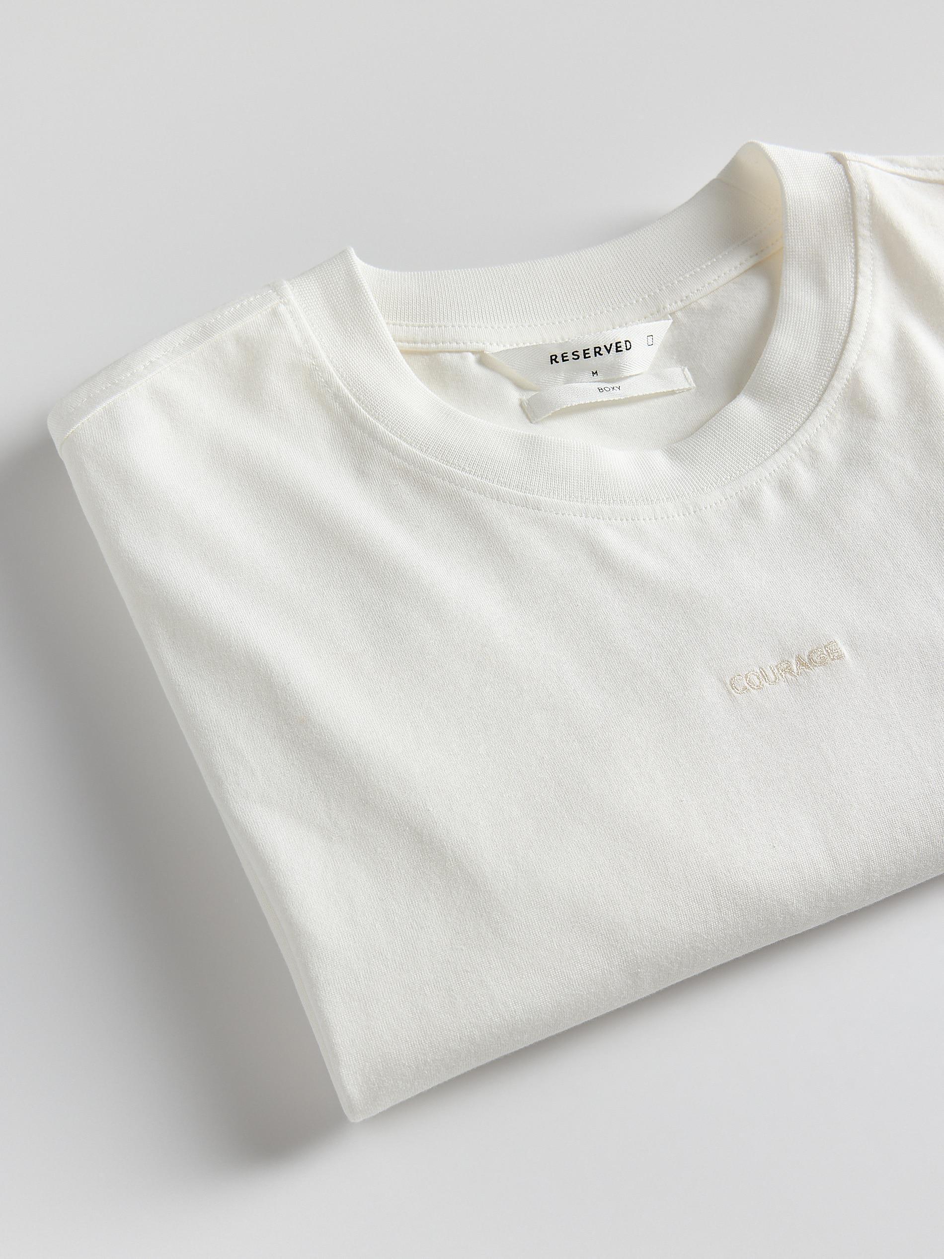 Cream Regular T-Shirt, , large image number 5