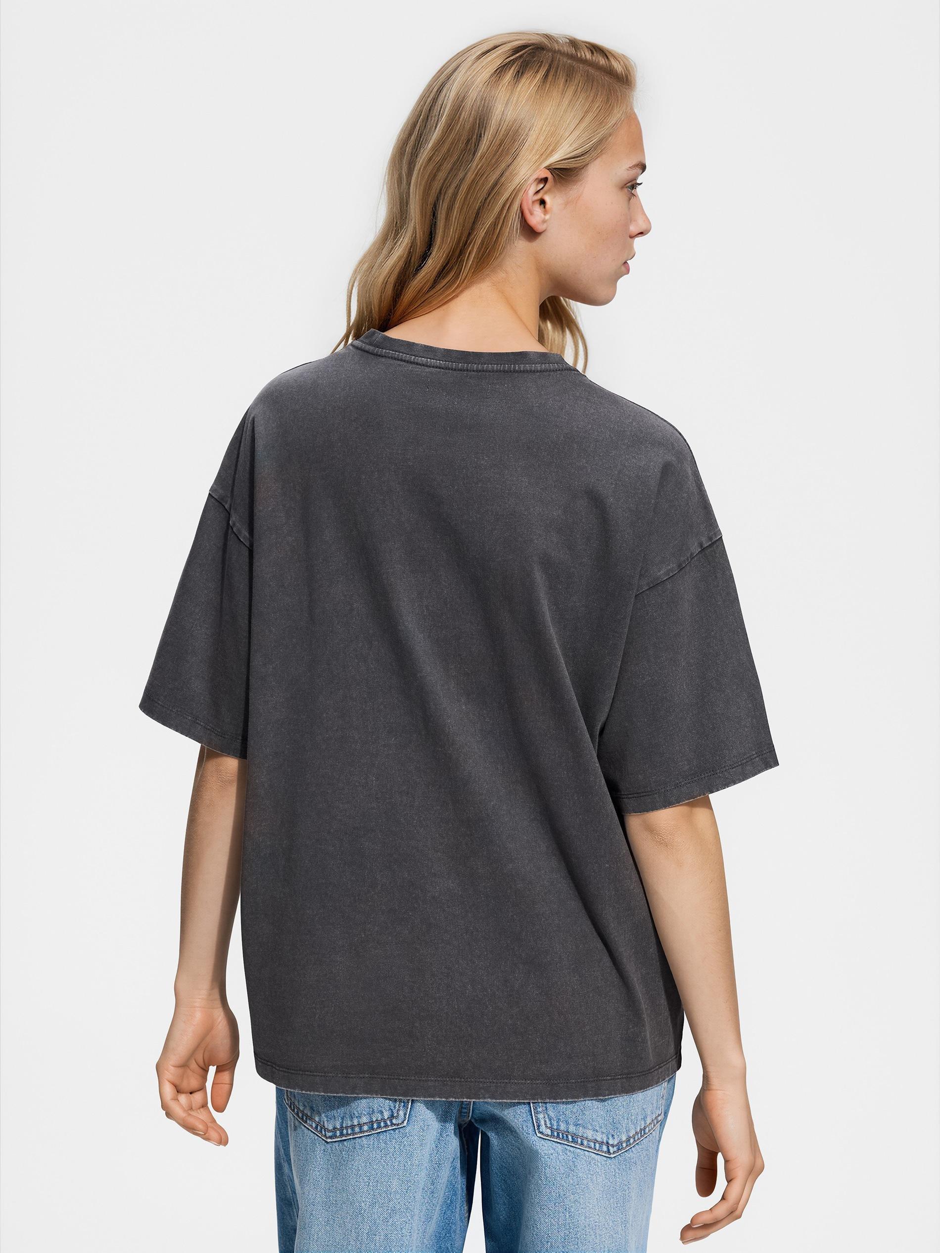 تيشيرت قطن مع عبارة رمادي, Grey, large image number 3