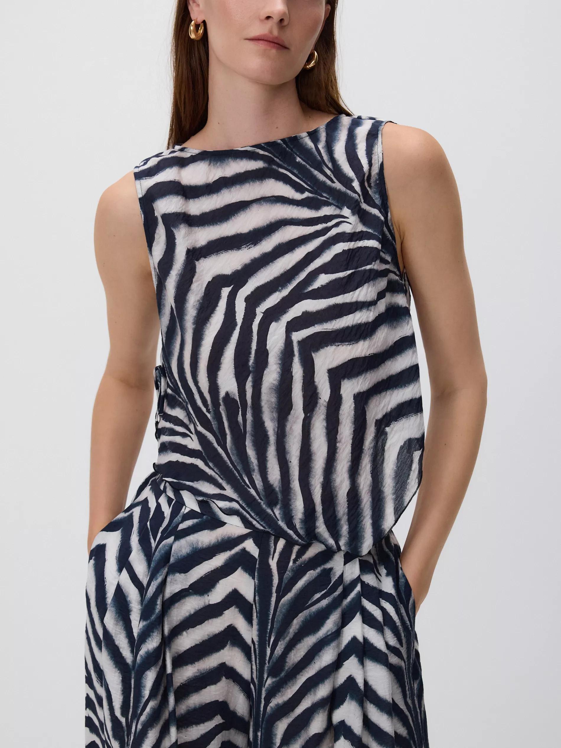 Multicolour Asymmetric Modal Rich Top, Multicolor, large image number 0