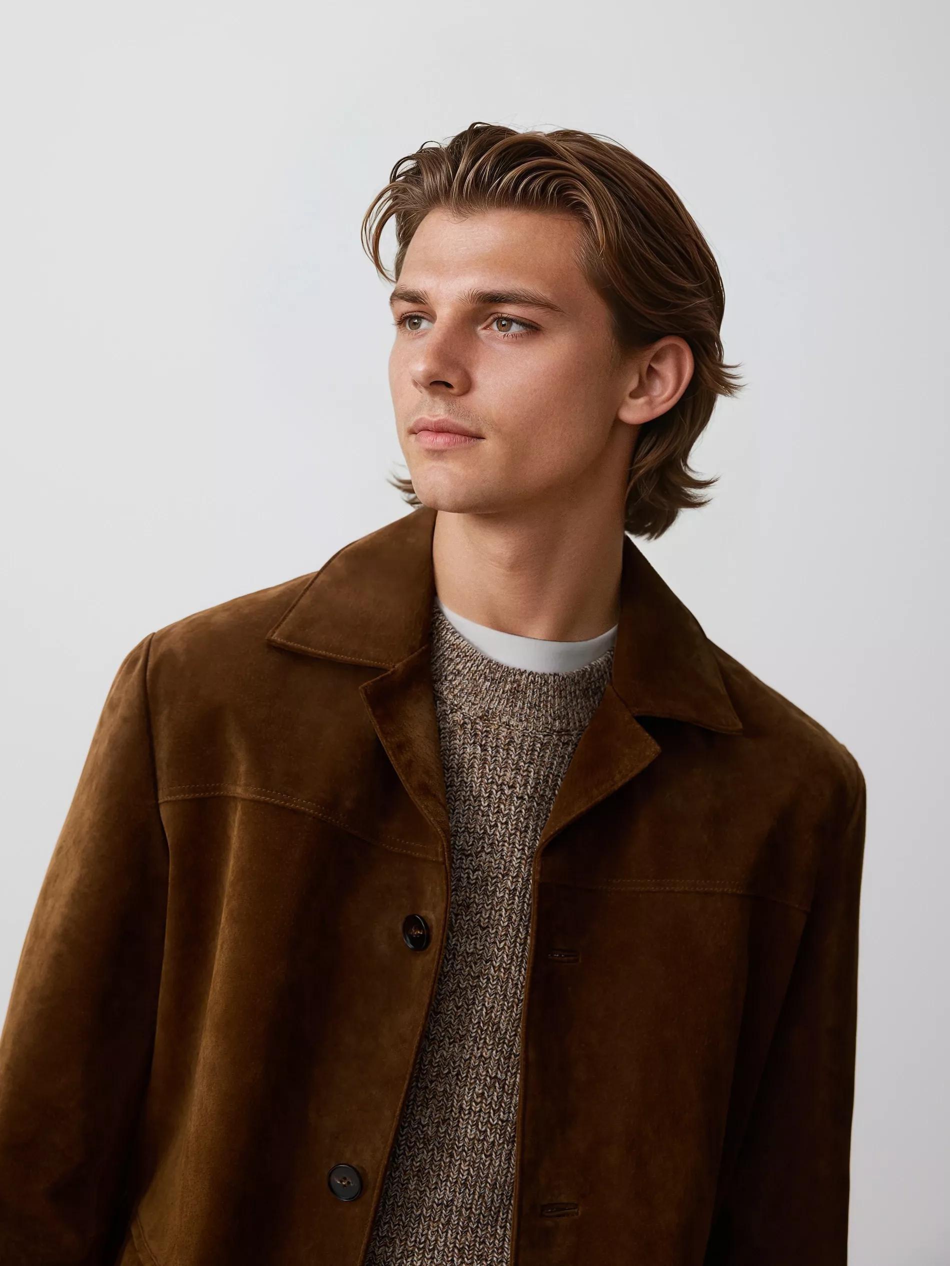 Brown Structural Jumper, Burgundy, large image number 2