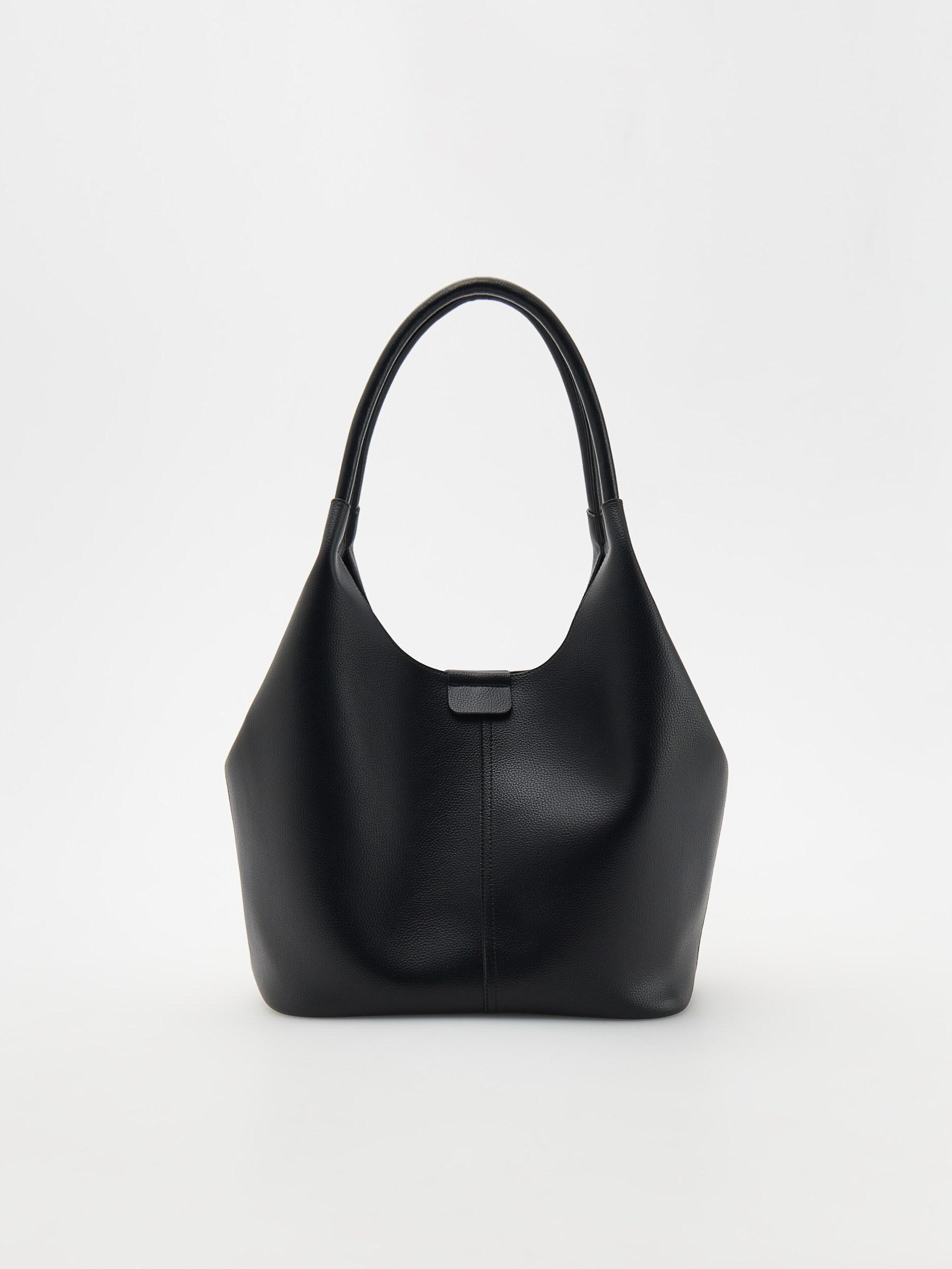 Black Hobo Bag, Black, large image number 1