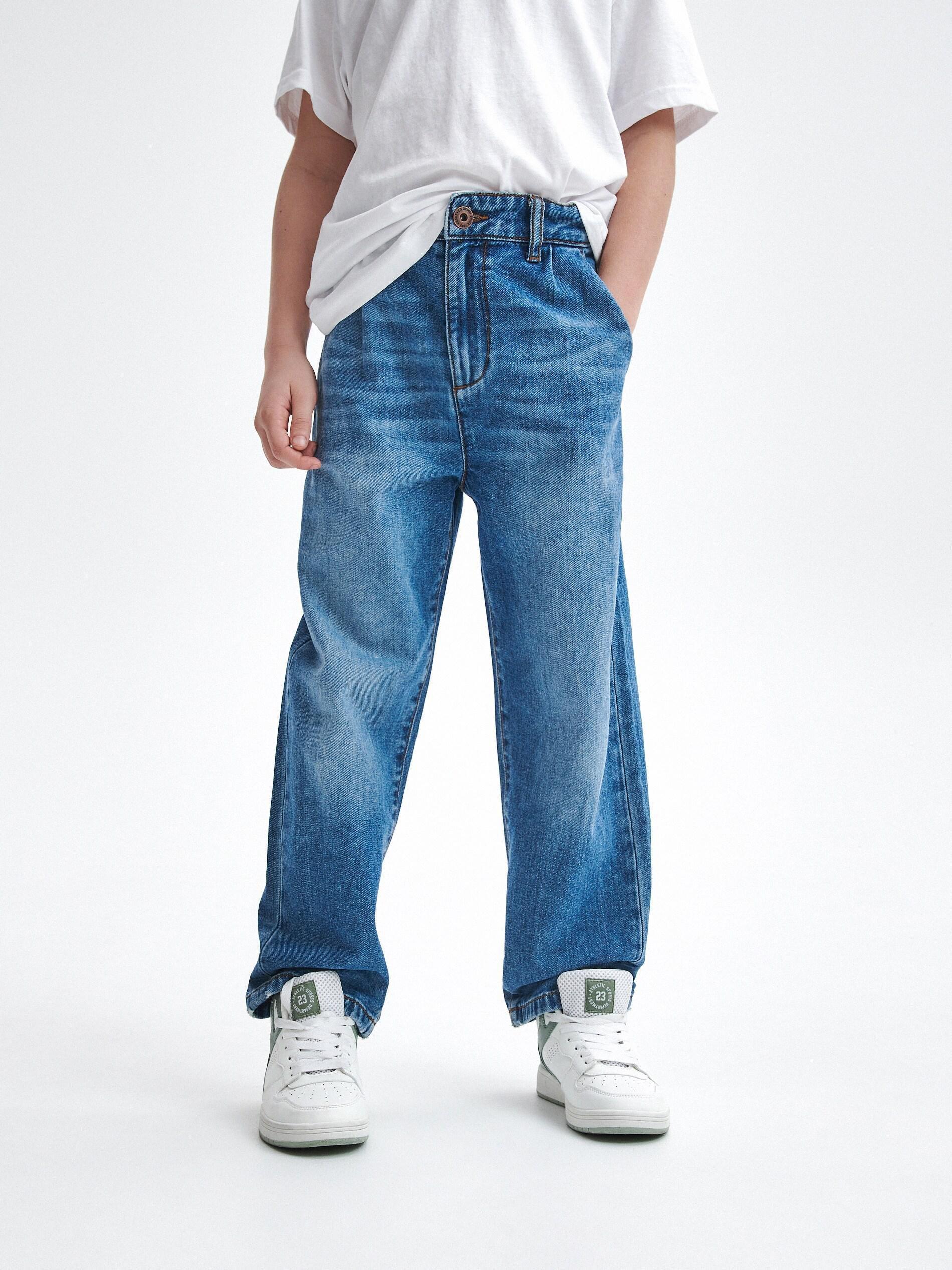 Blue Distressed Jeans, , large image number 1