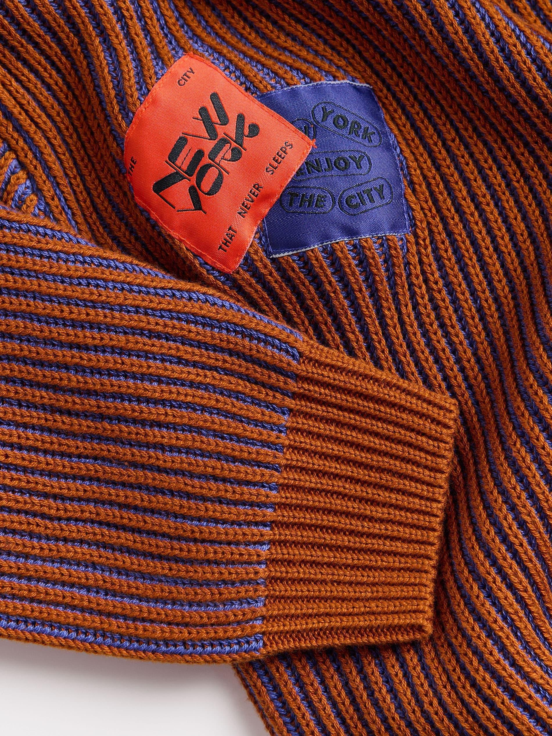 Brown Sweater Made Of Structured Fabric, , large image number 3