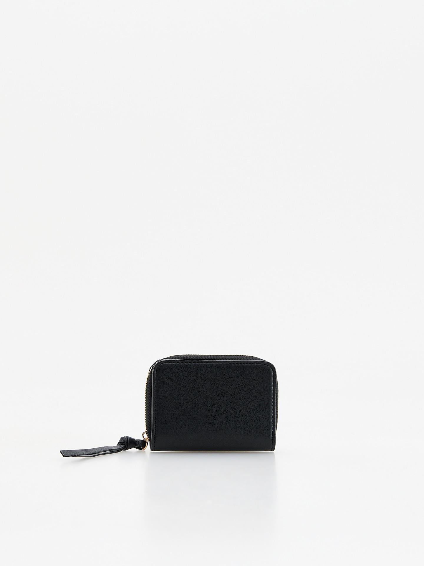 Black Small Wallet, Black, medium