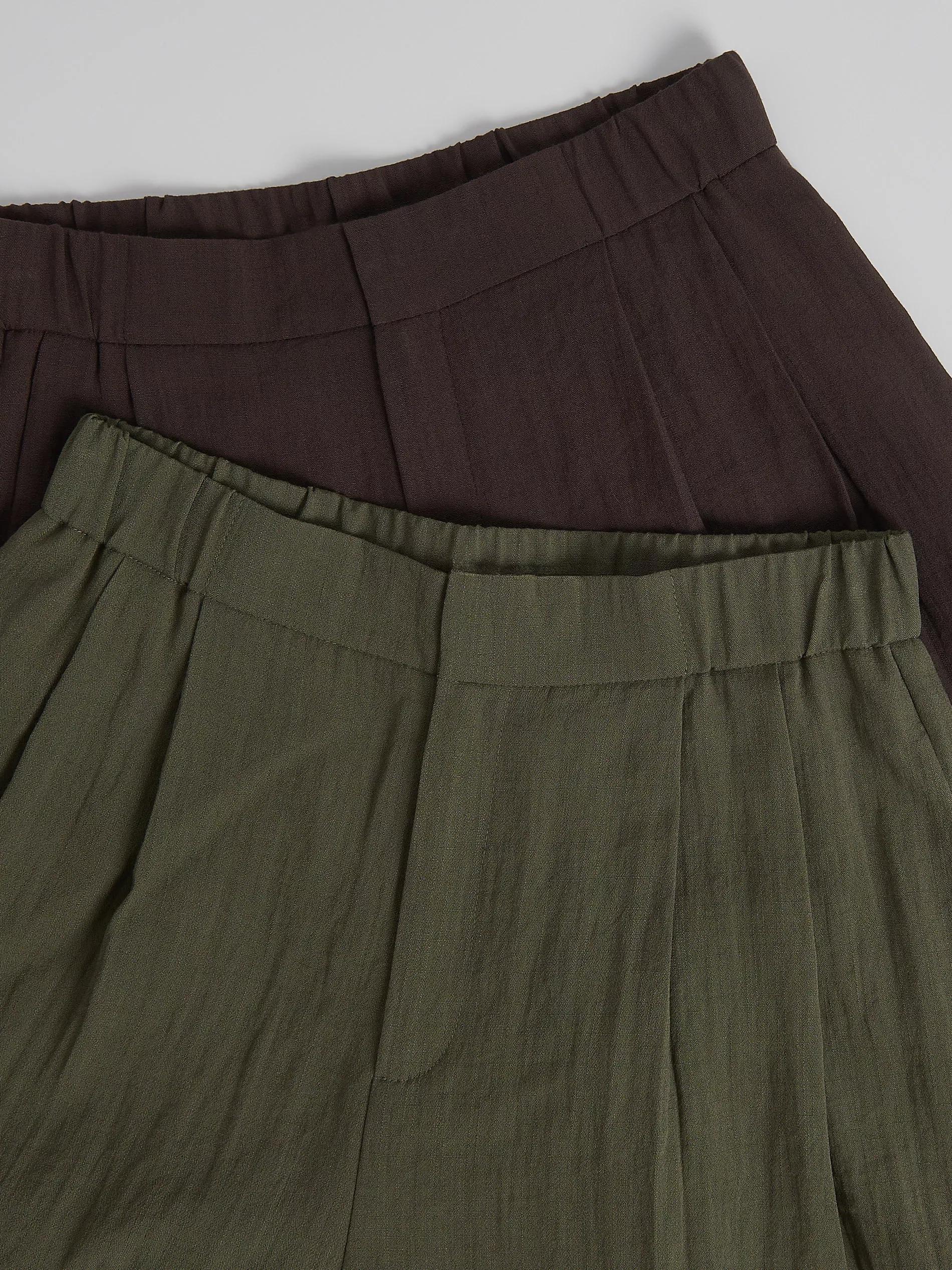 Brown Loose Trousers With Viscose, , large image number 2