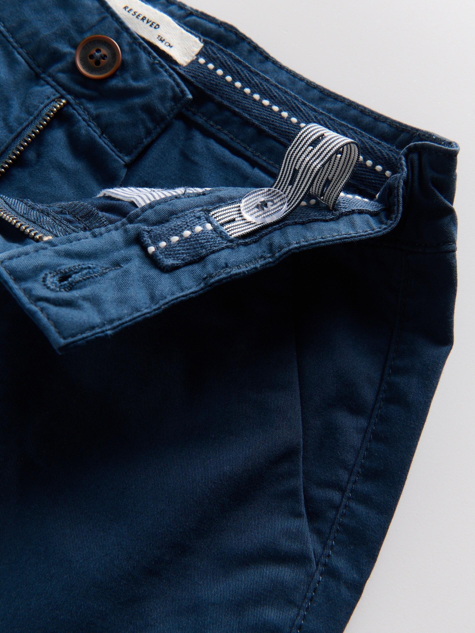 Navy Cotton Shorts, , large image number 1