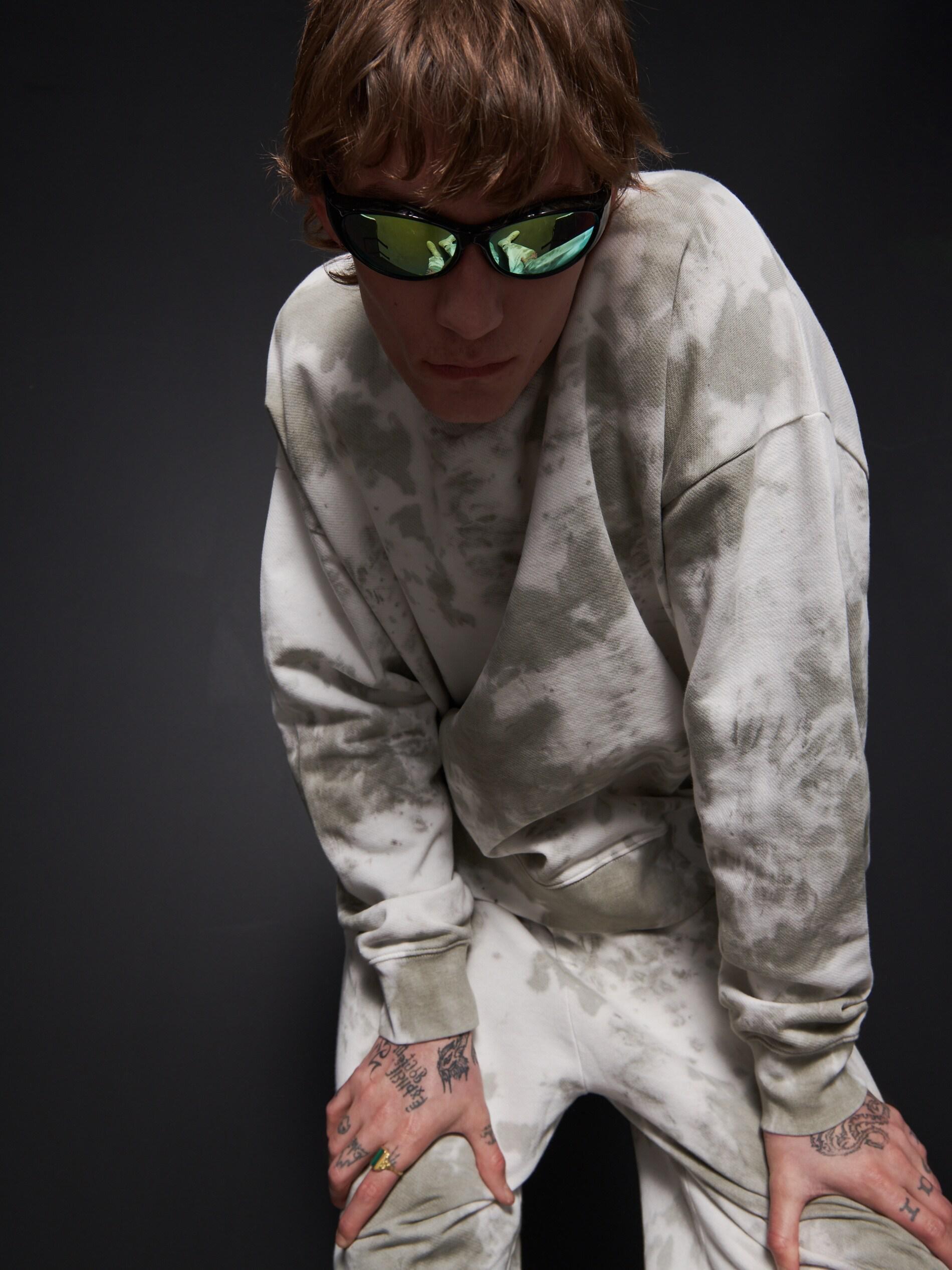 Grey Tie Dye Sweatshirt, , large image number 2