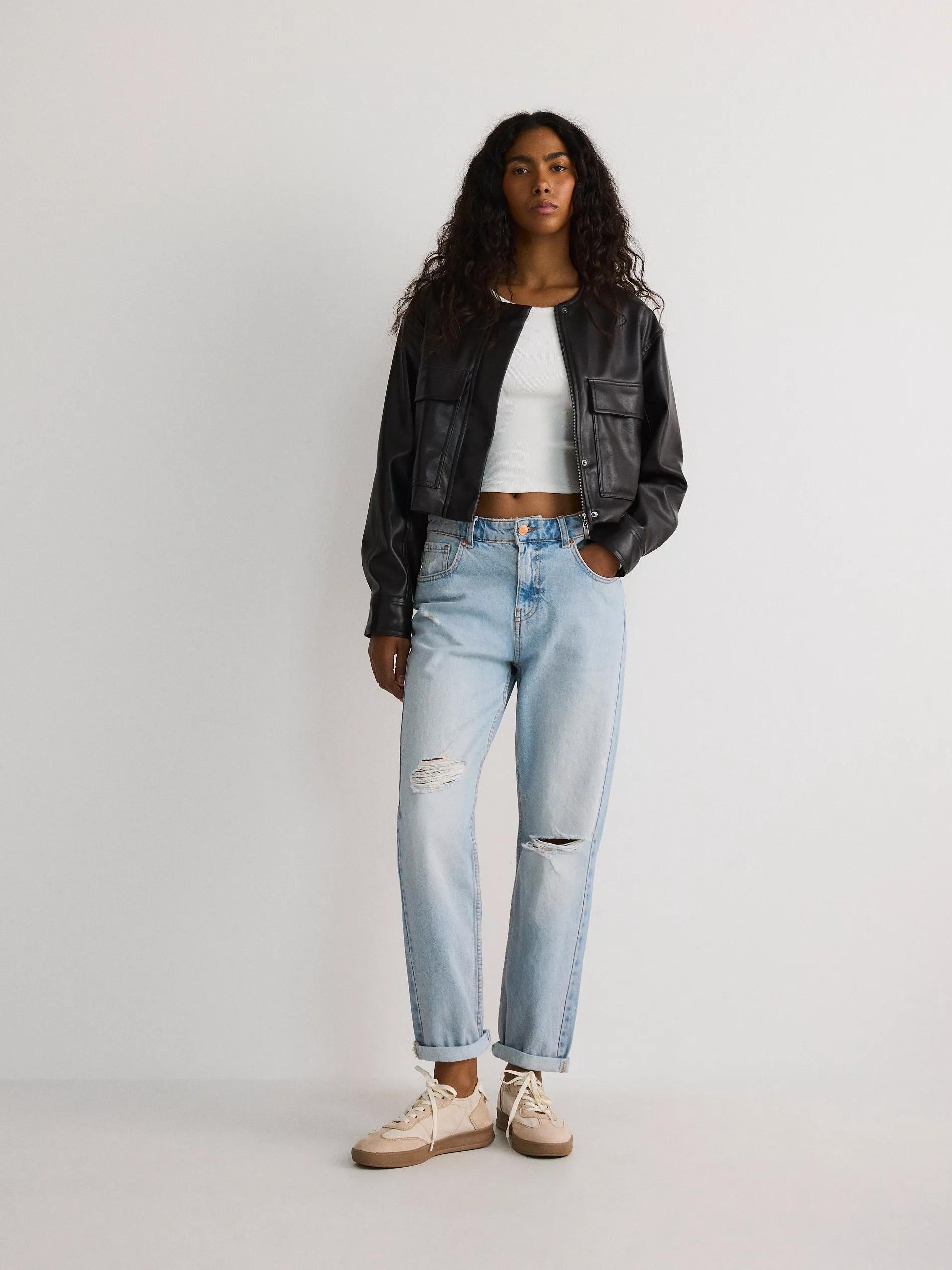Blue Boyfriend Jeans, , large image number 0