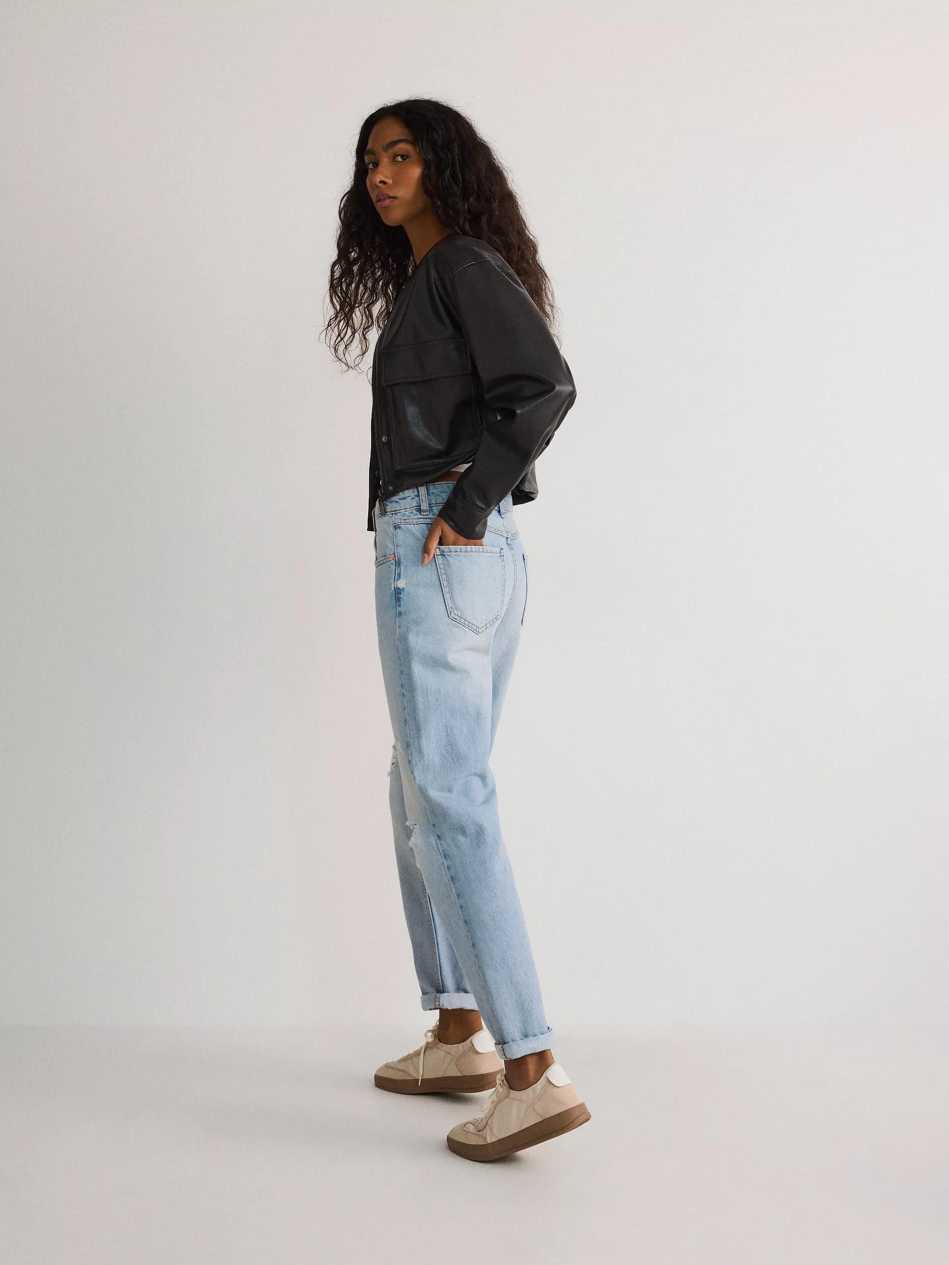 Blue Boyfriend Jeans, , large image number 2