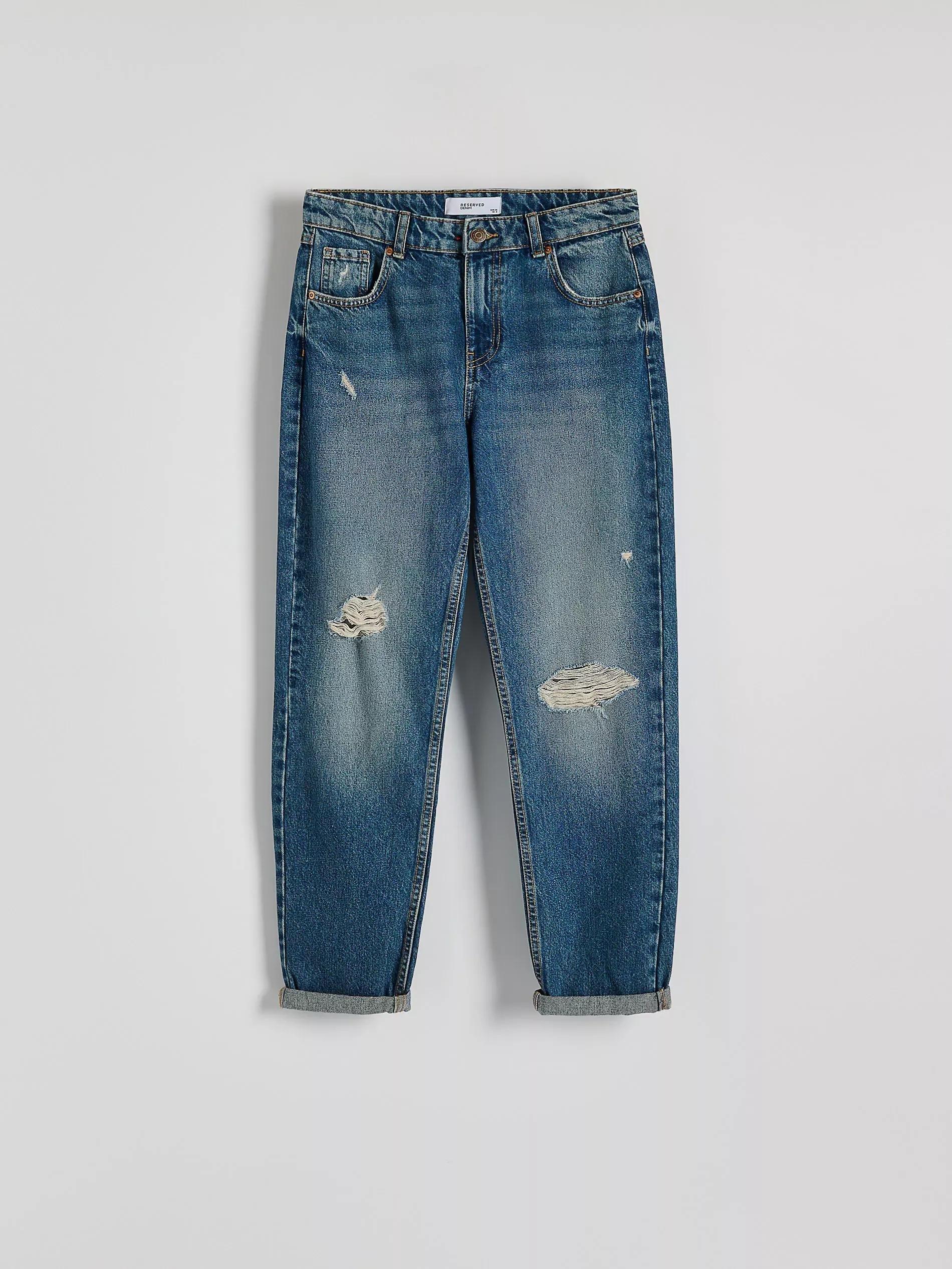 Navy Boyfriend Jeans, , large image number 4