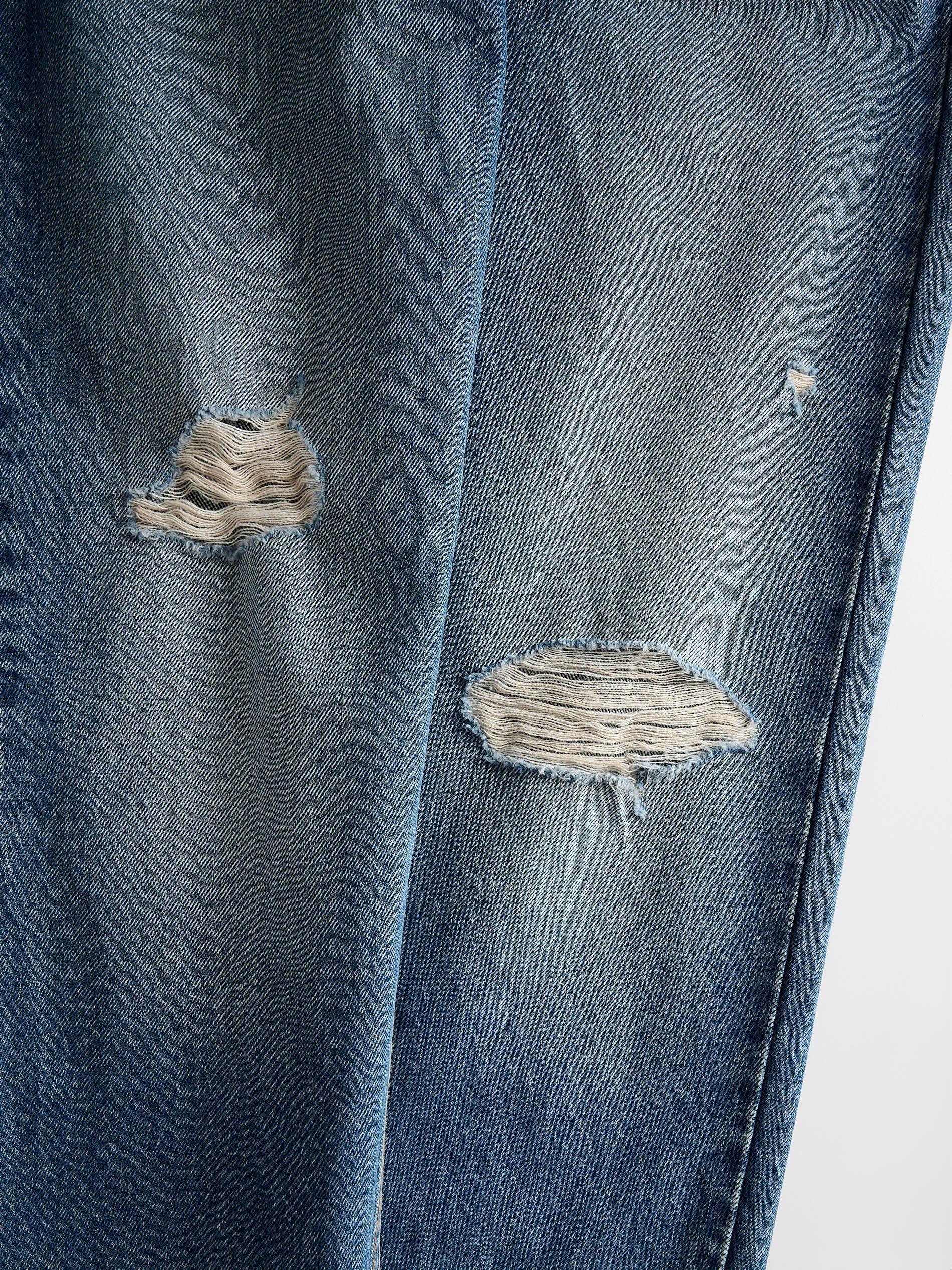 Navy Boyfriend Jeans, , large image number 5