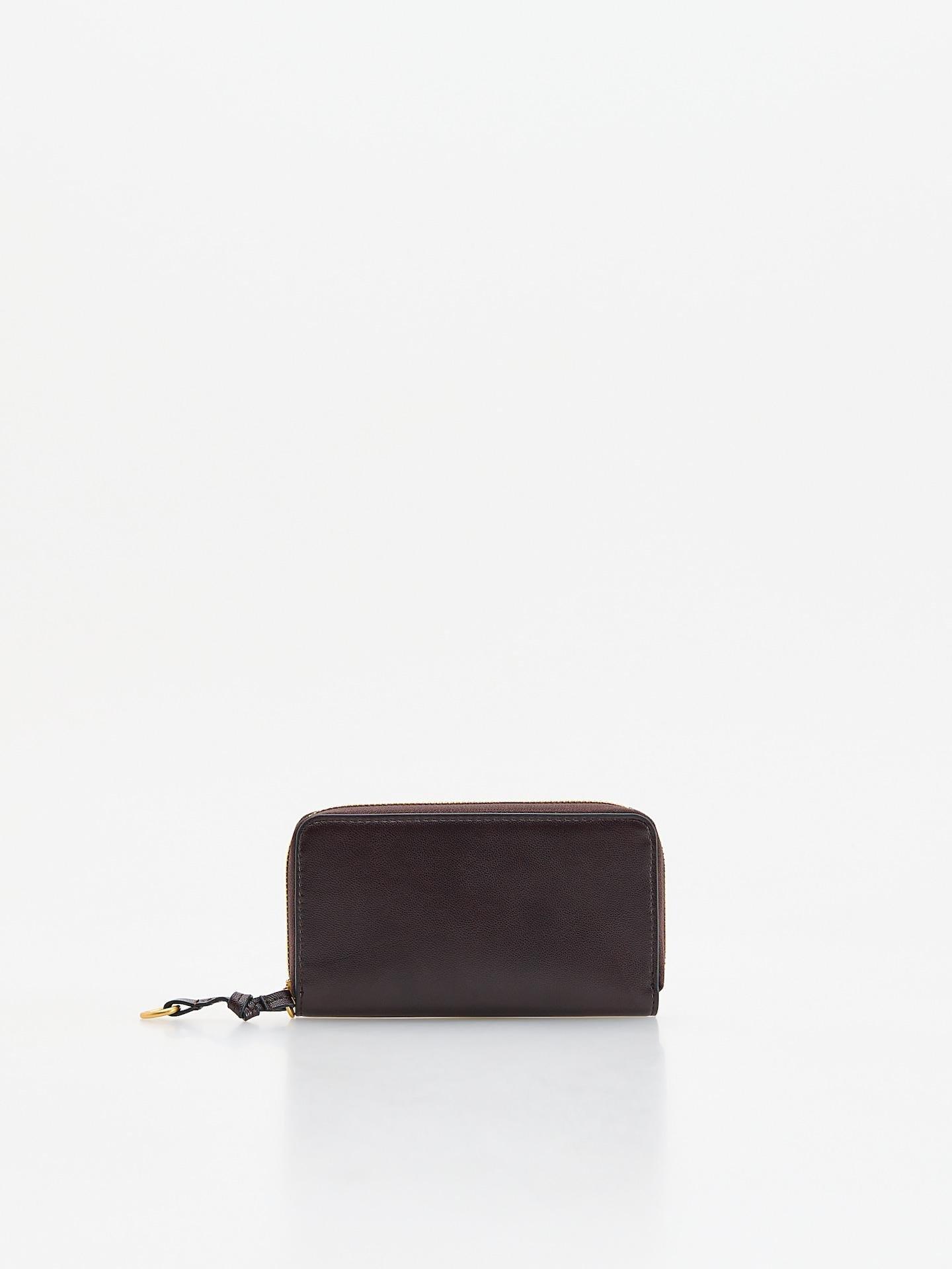 Red Plain Wallet, Burgundy, medium